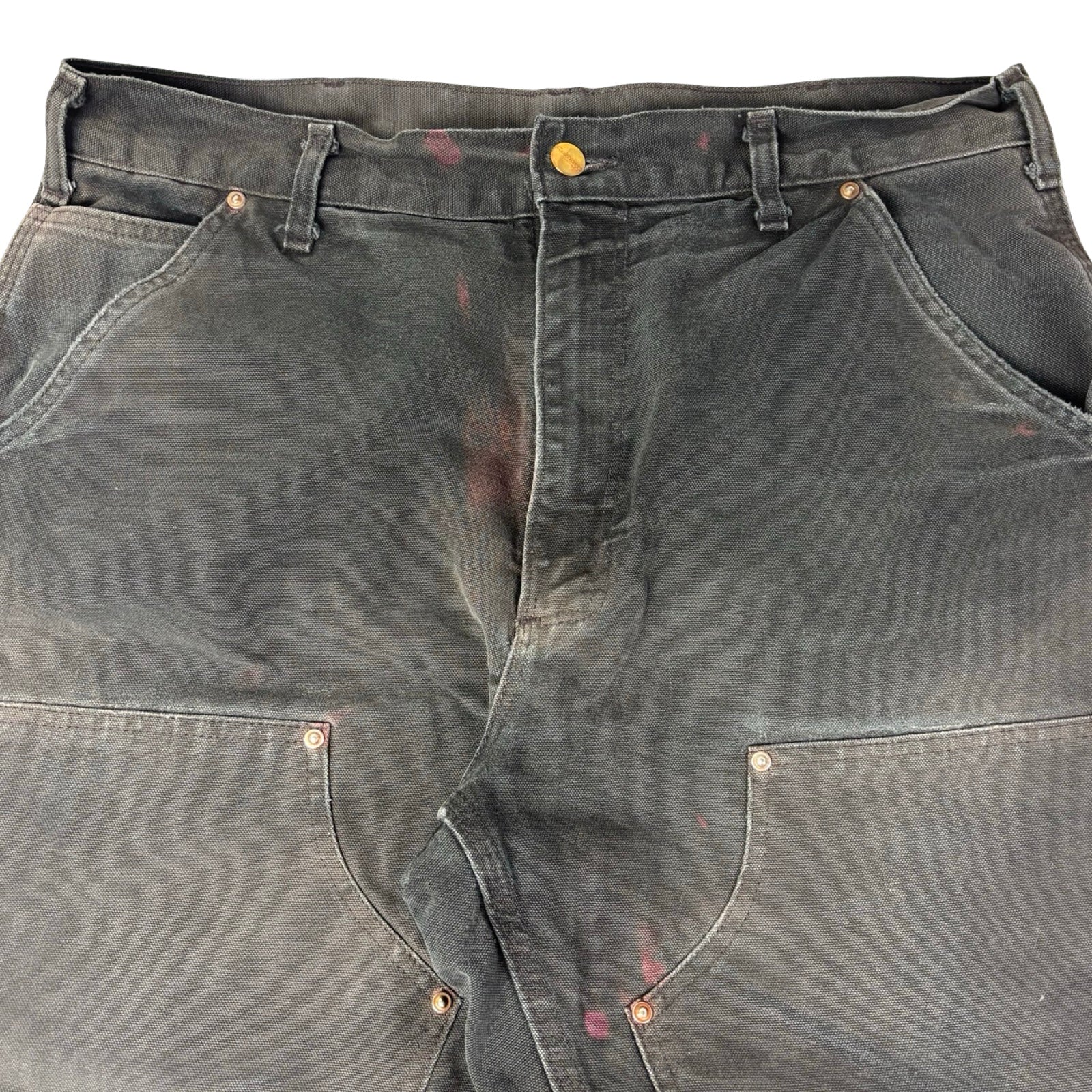 Vintage Carhartt Dungaree Double Knee Carpenter Pant Black