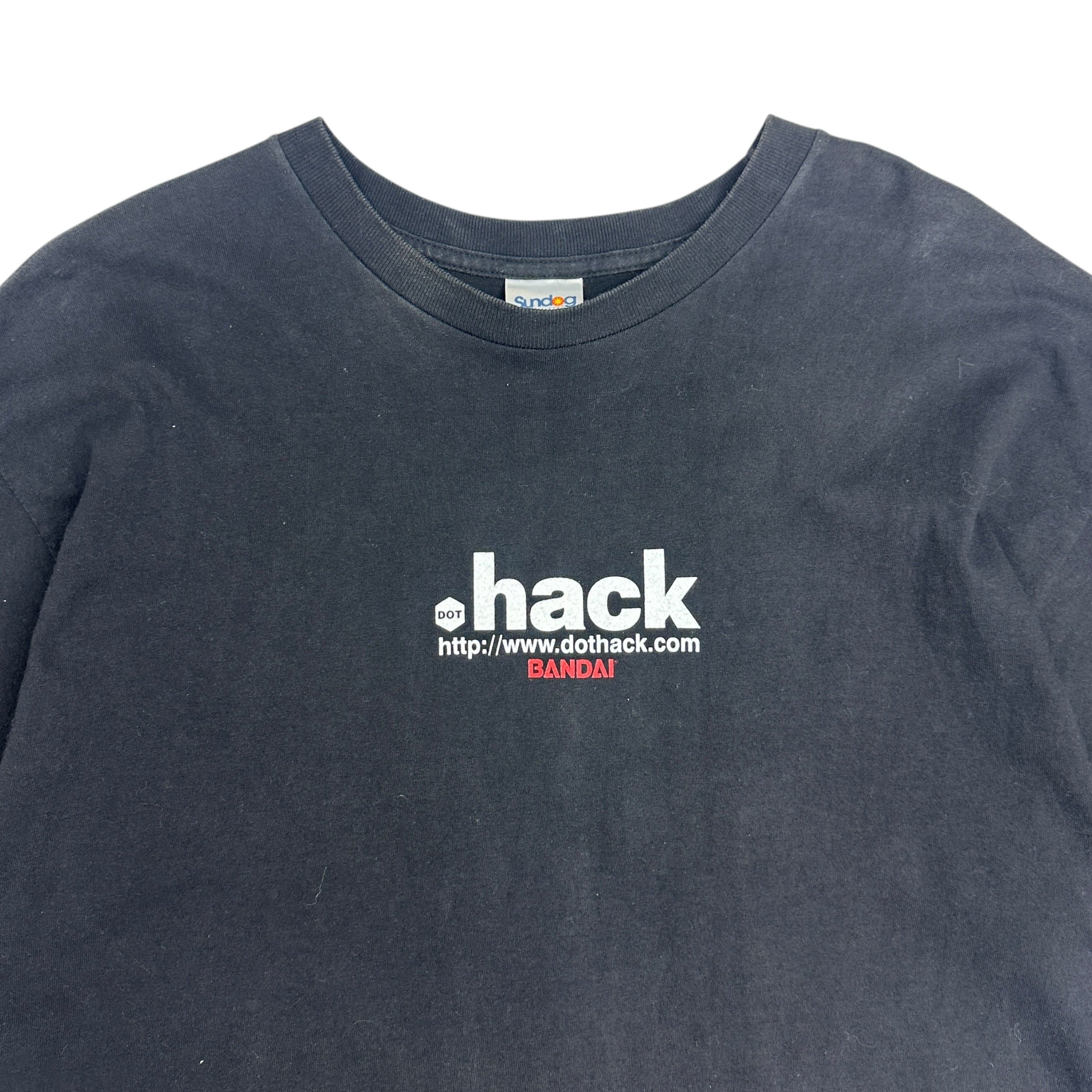 2001 Dot Hack Black Rose Anime Tee Black