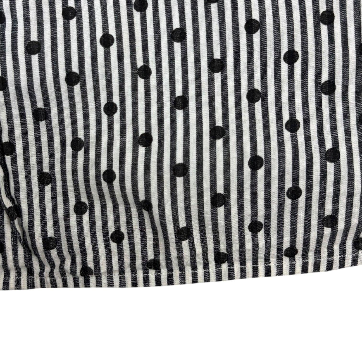 Vintage Stussy Polka Dot Striped Button Up T-Shirt
