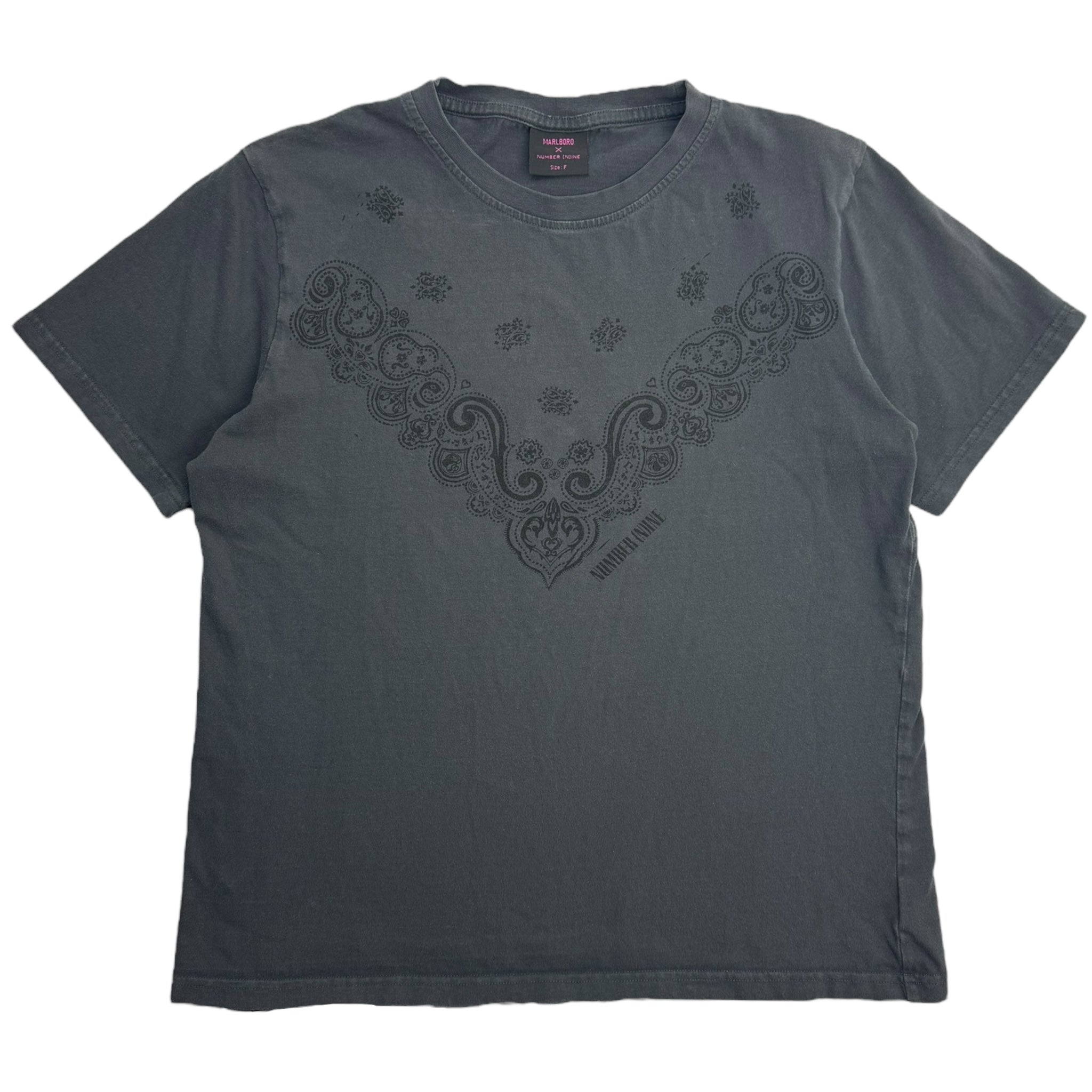 Number (N)one x Marlboro Paisley T-Shirt Charcoal