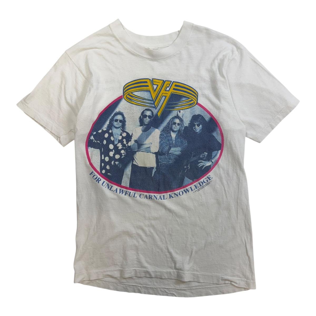 Vintage Van Halen Unlawful Carnal Knowledge T-Shirt White