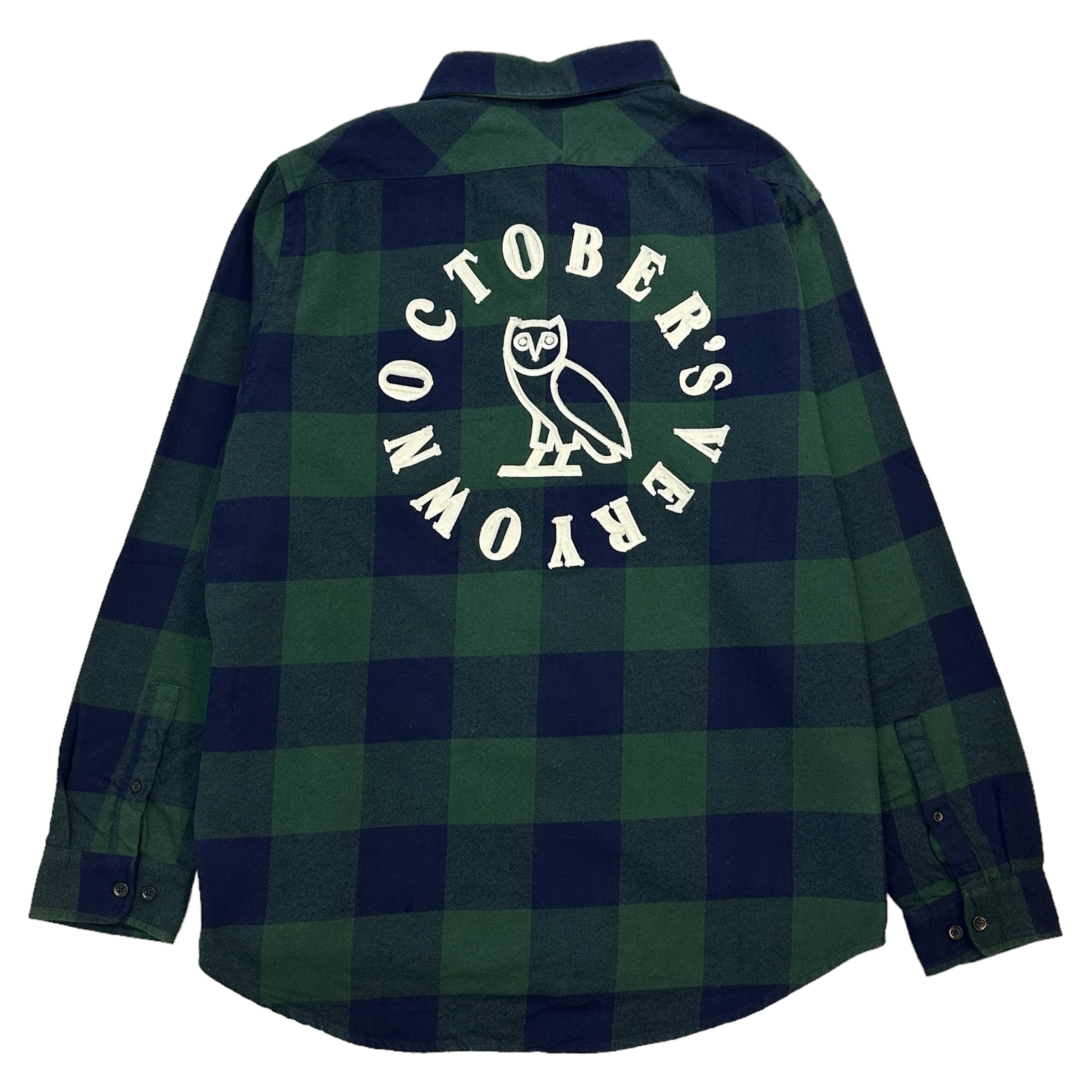 Ovo hooded flannel shirt sale