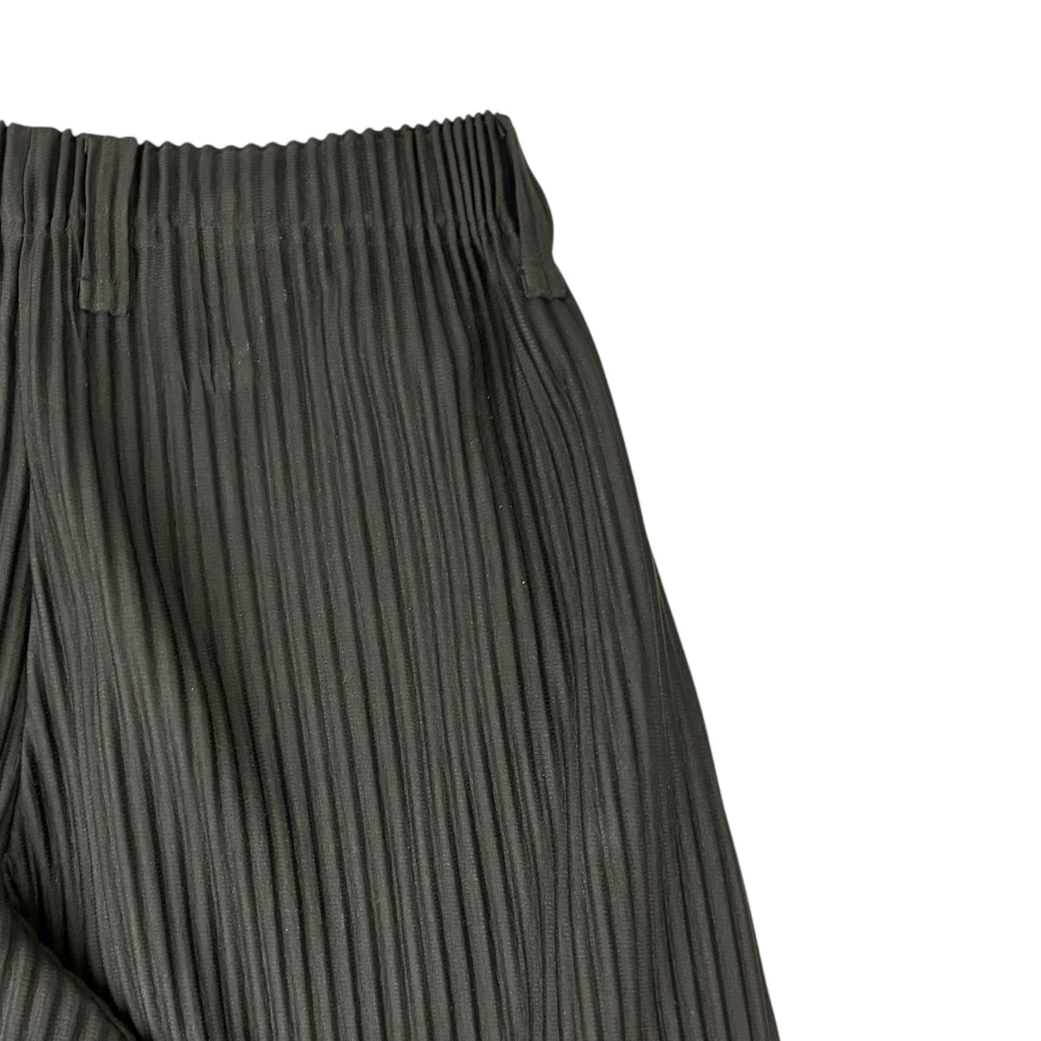 Issey Miyake Homme Plise Pleated Wide-Leg Pant Black