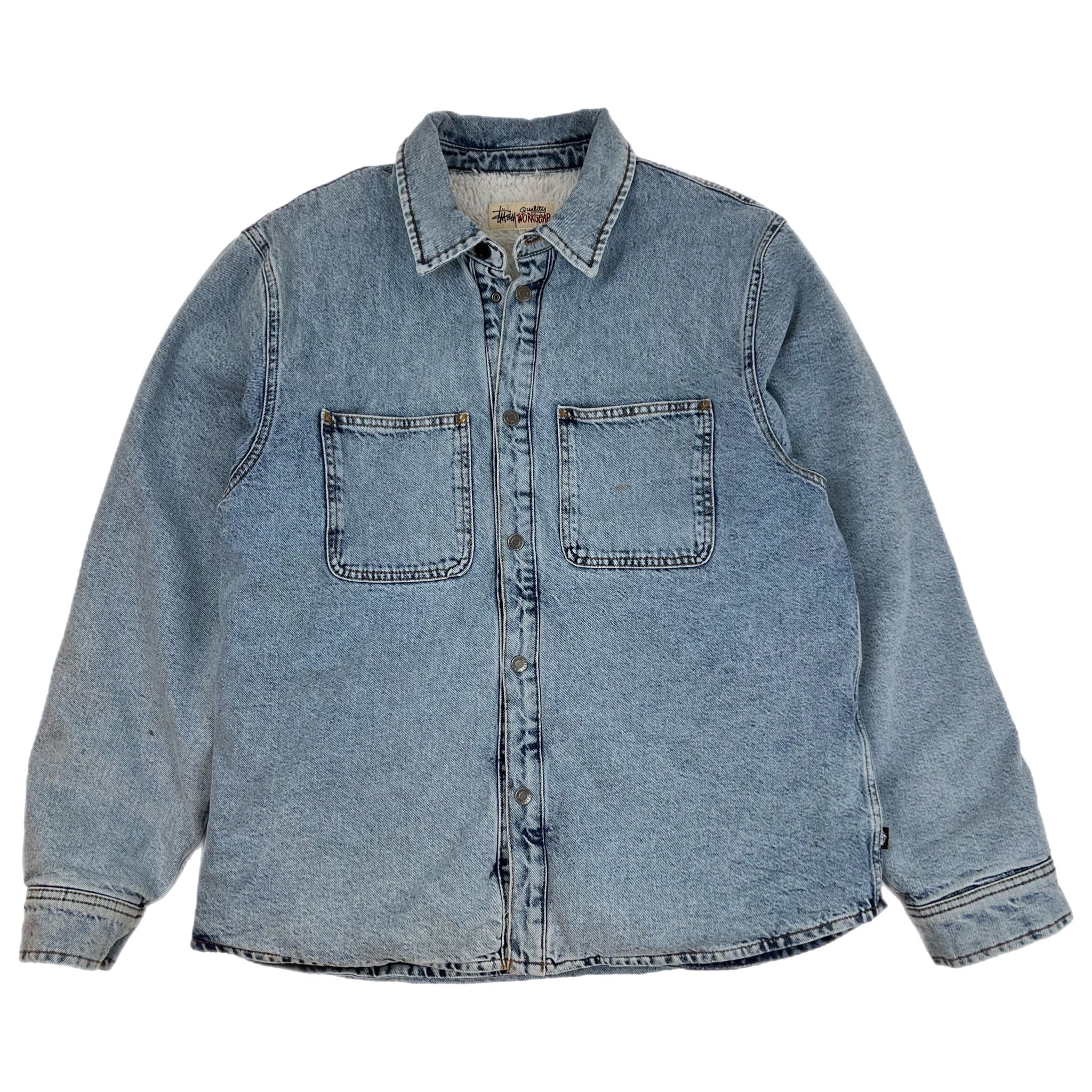 Stussy Sherpa Lined Denim Button Up
