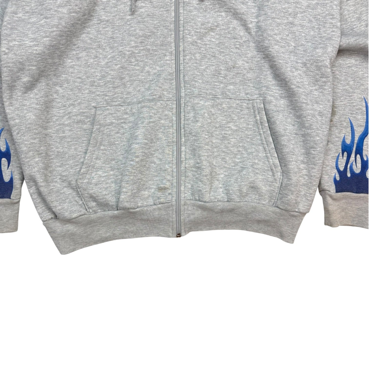 Vintage Harley Davidson Of Prince George Flame Hoodie Grey