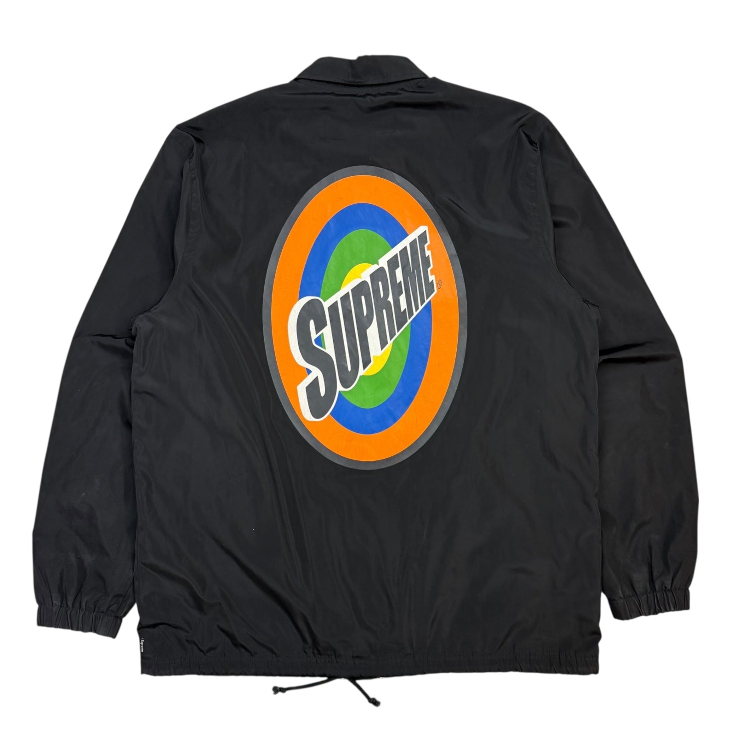 Supreme Spin Logo Coach Jacket Black