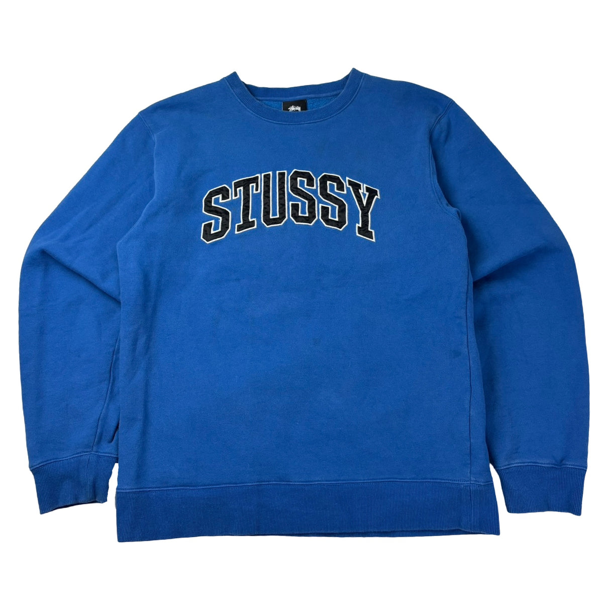 Stussy Arch Applique Crewneck Blue