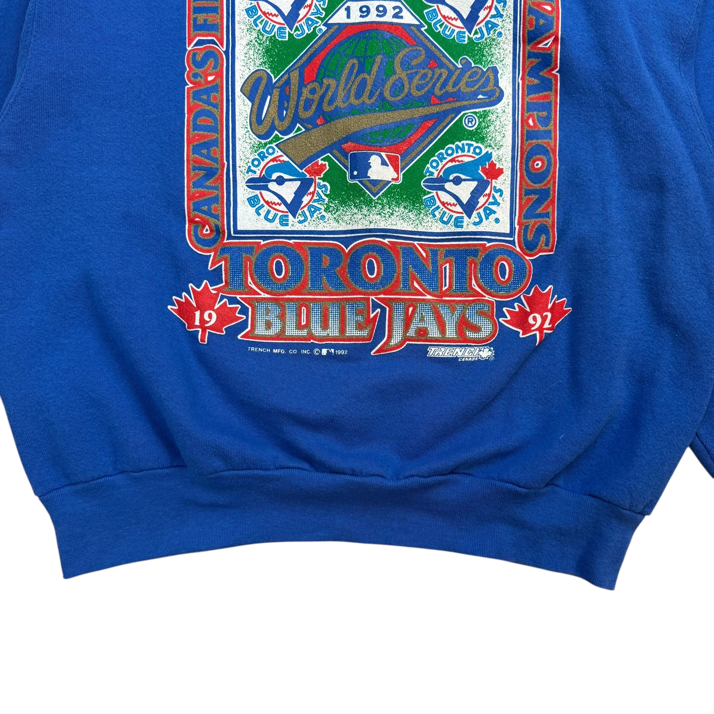 1992 Toronto Blue Jays World Series Crewneck Blue