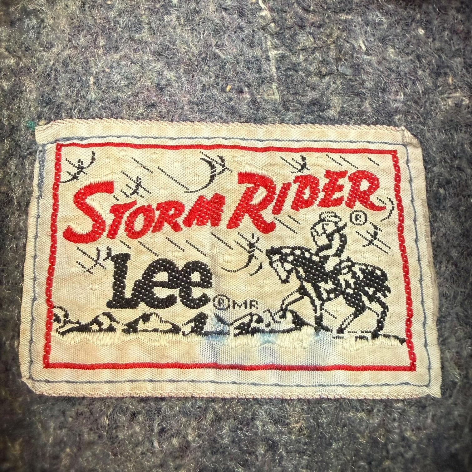 Vintage Lee Storm Rider Denim Jacket Dark Wash