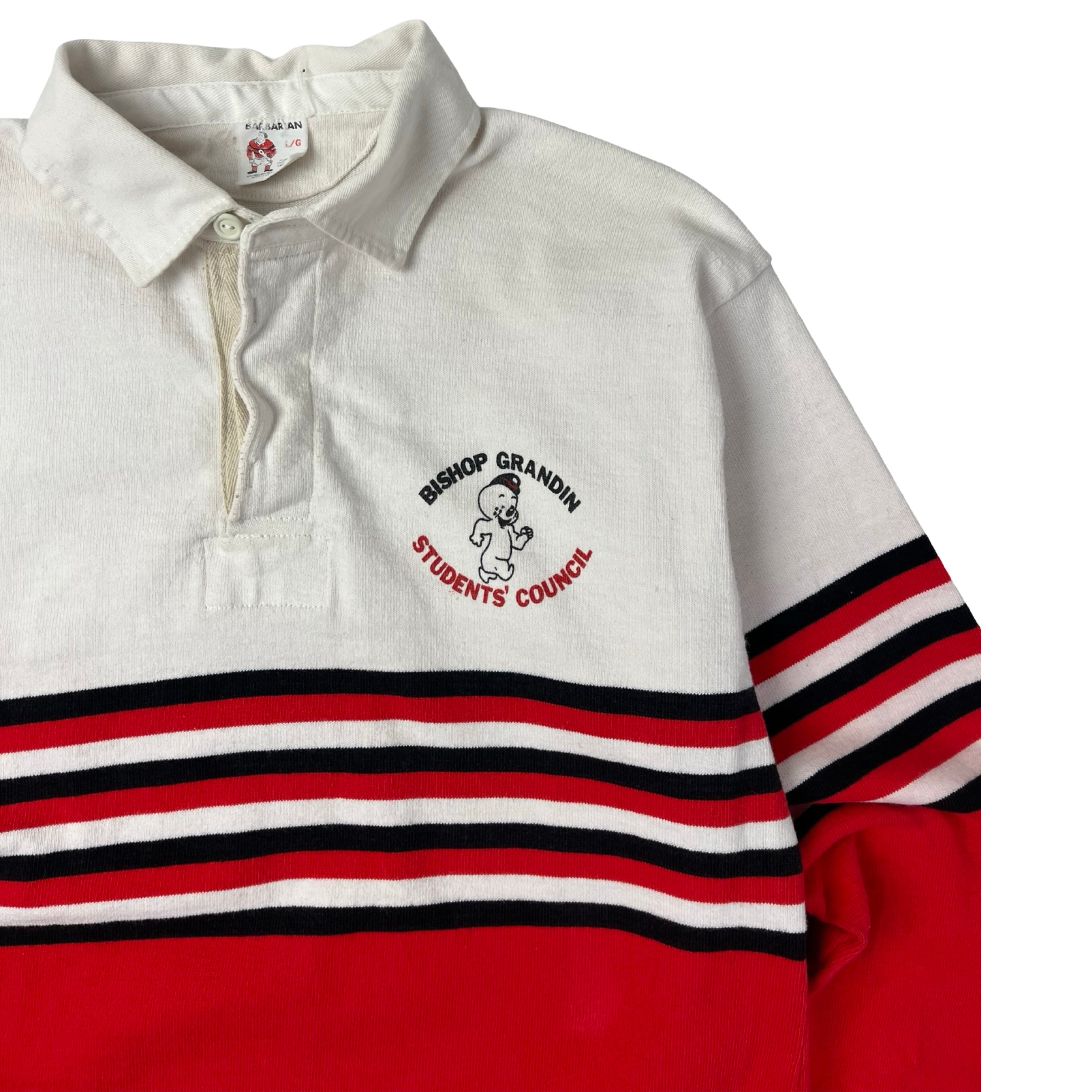 Vintage Bishop Grandin Barbarian Rugby Polo