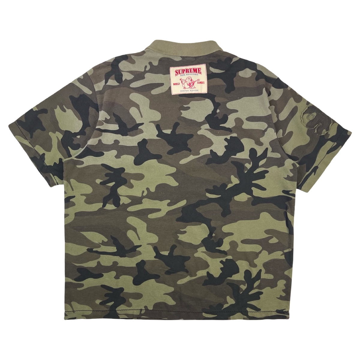 Supreme True Religion Applique Polo Olive Camo