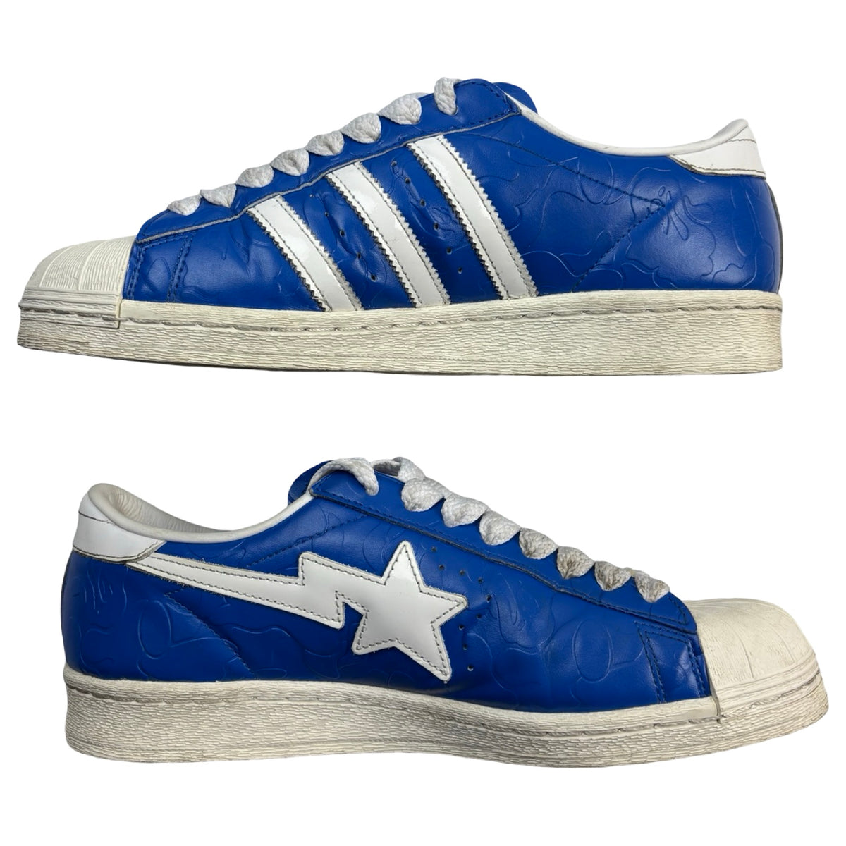 Adidas x Bape Superstar Vintage Blue White (Used)