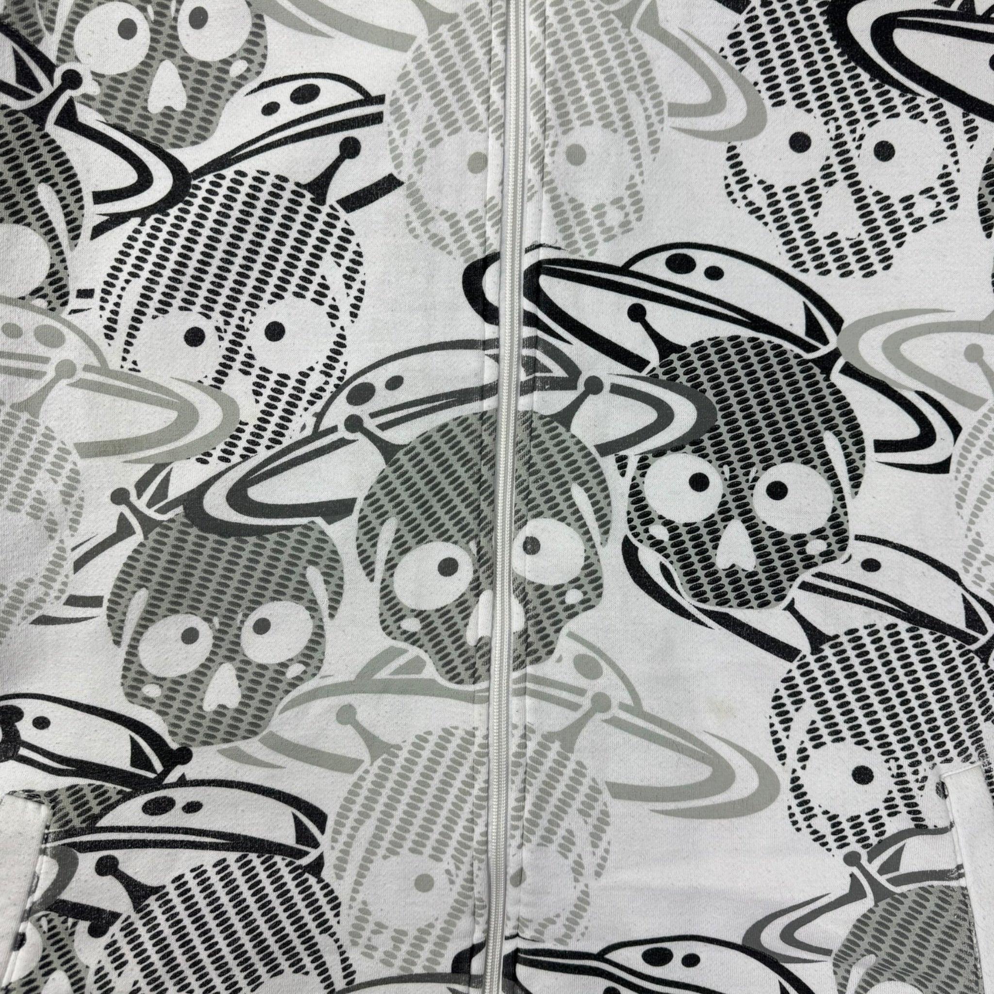 Vintage Urban Heritage Spaces & Skulls Full Zip Hoodie