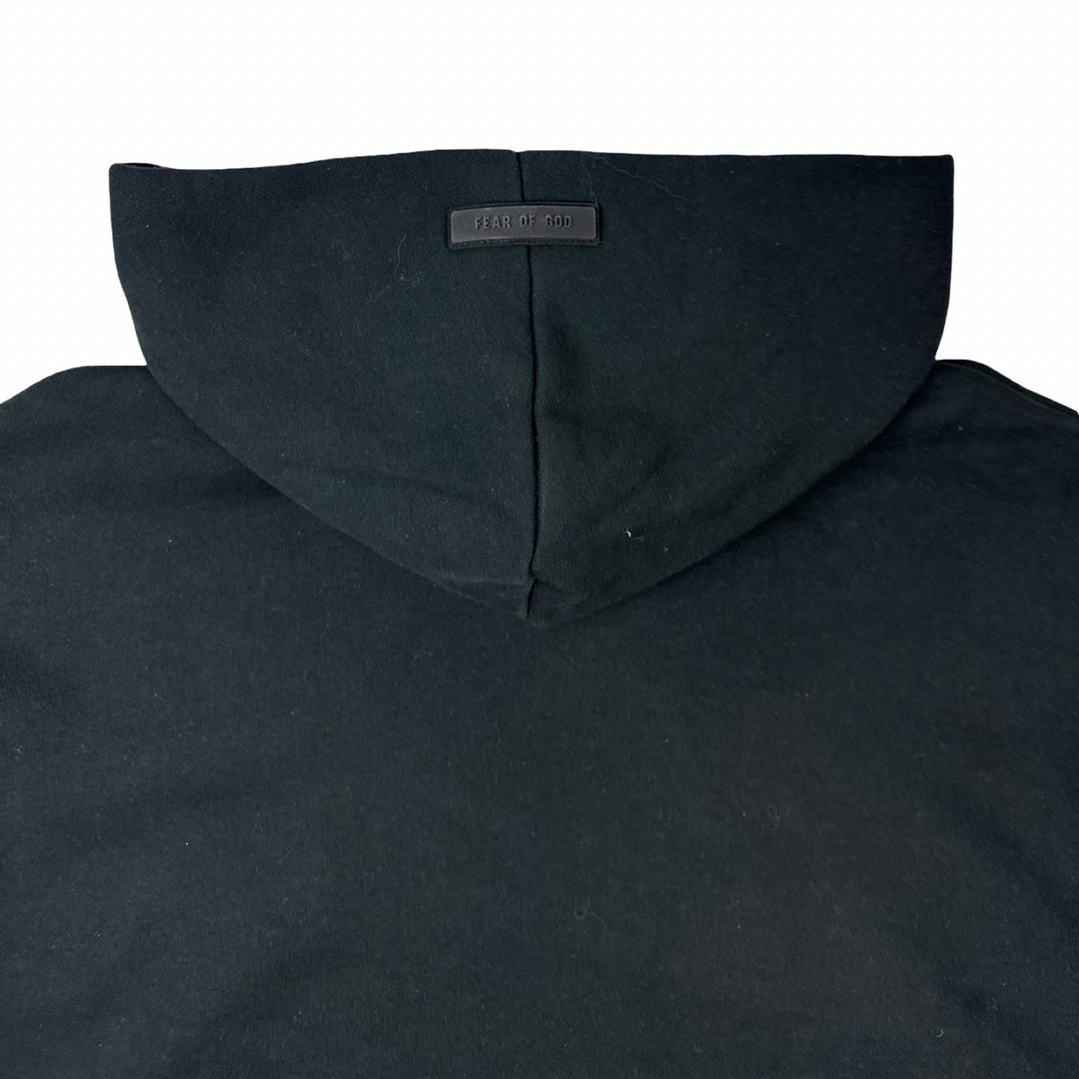 Fear Of God Essentials Arch Logo Hoodie Jet Black