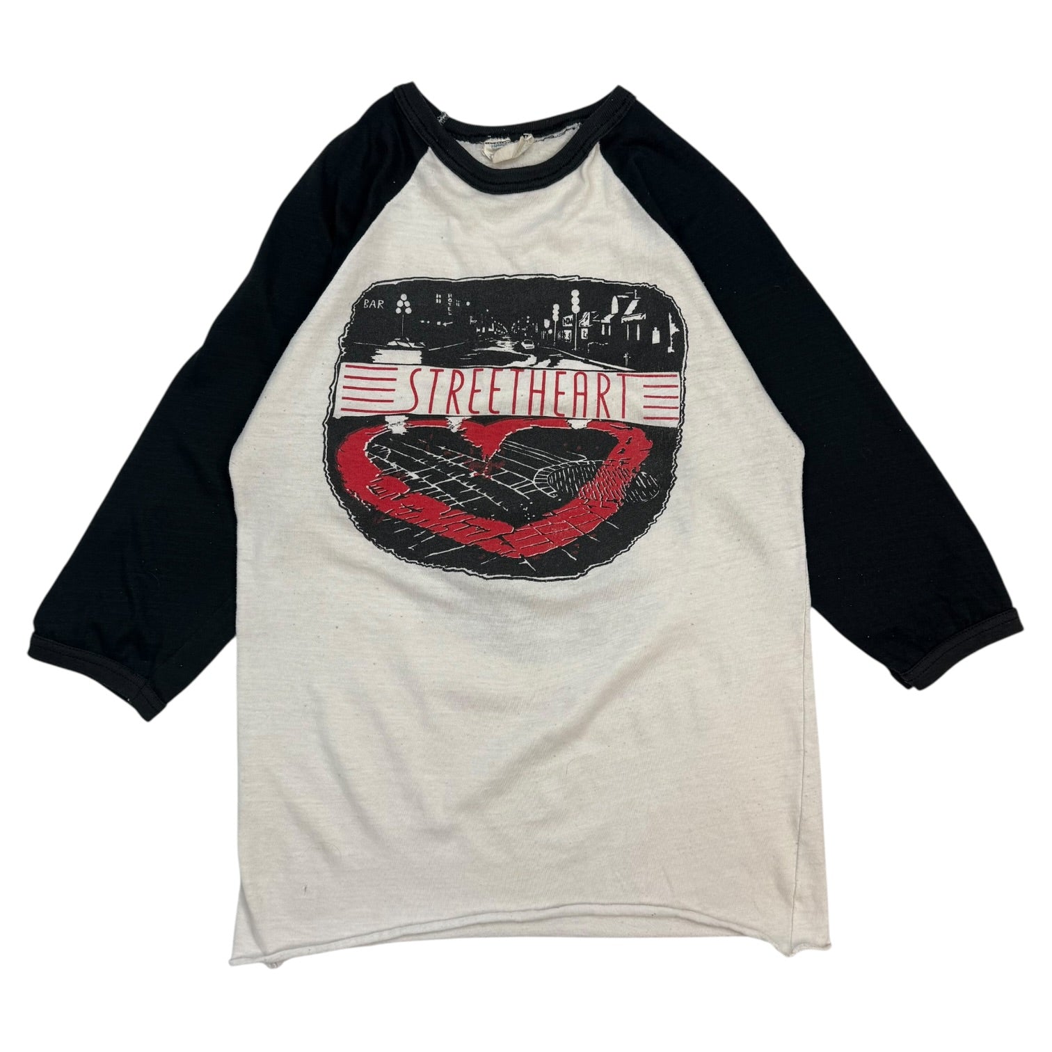 1980s StreetHeart Canadian Tour Raglan Tee White