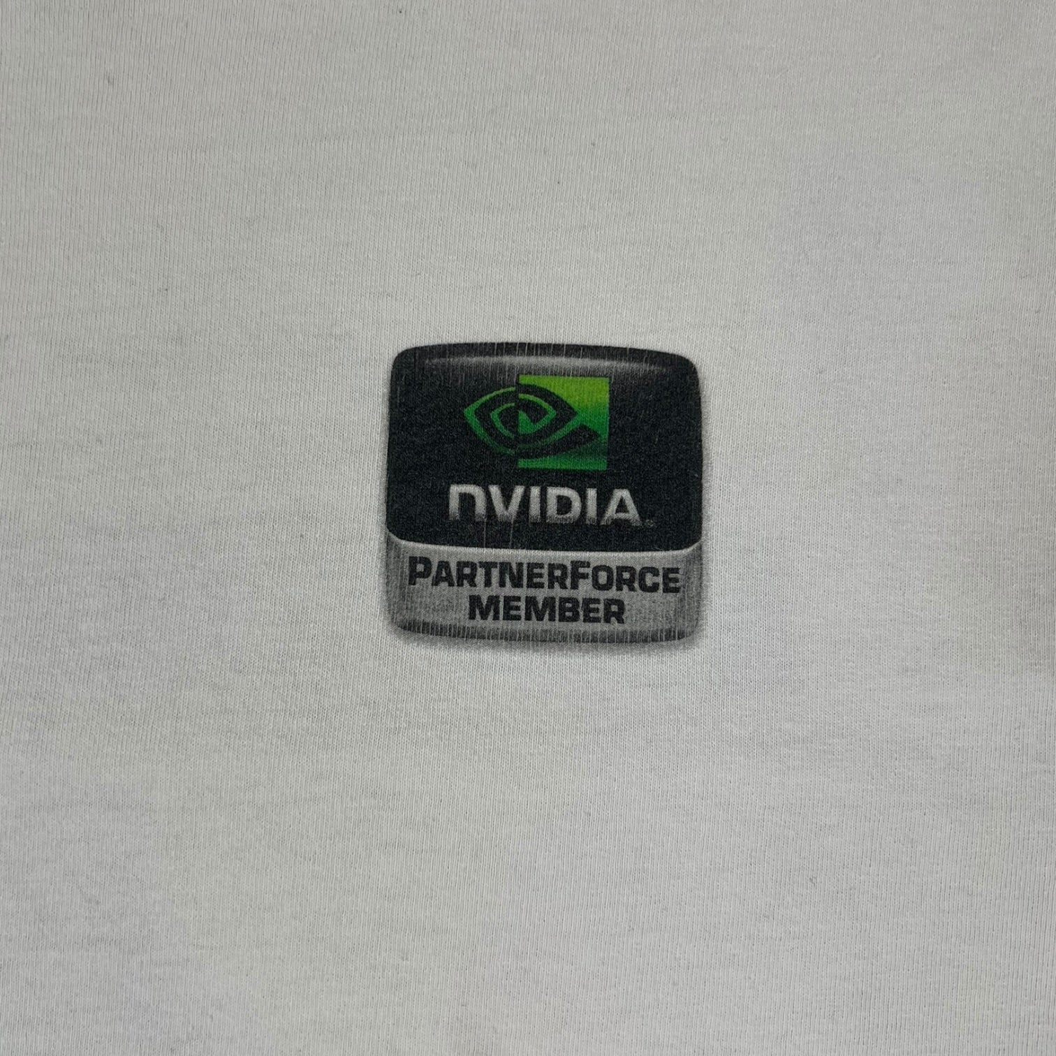 Vintage NVIDIA Partnerforce Member Gaming T-Shirt White