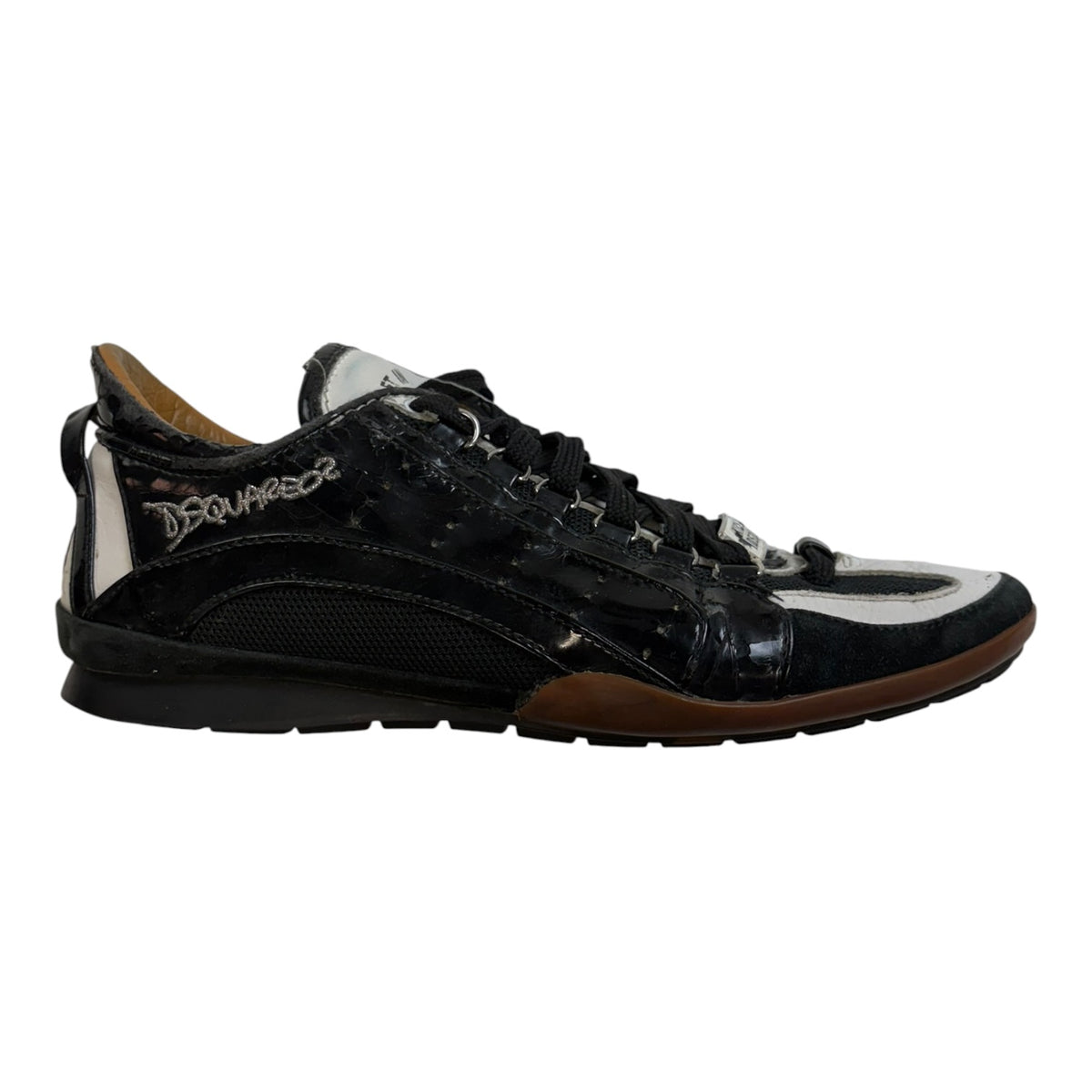Dsqaured2 Leather Sneakers Black (Used)