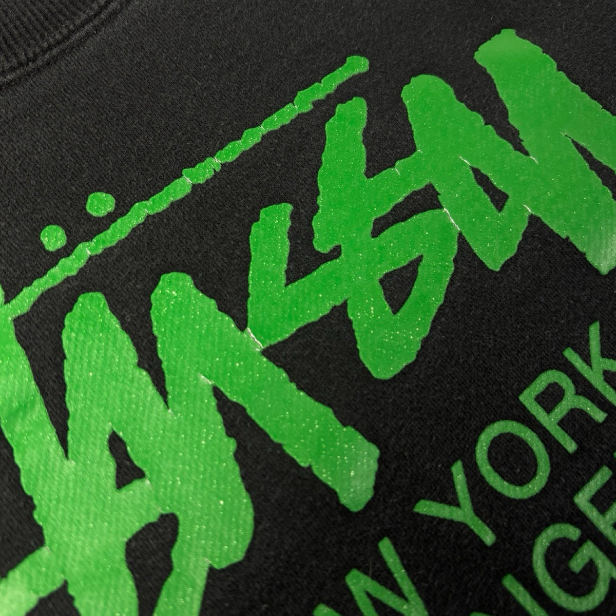 Stussy Script International Crewneck Black/Green