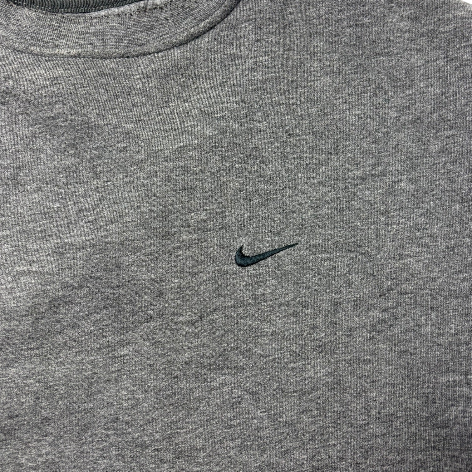 Vintage Nike Pullover Tonal Crewneck Dark Grey