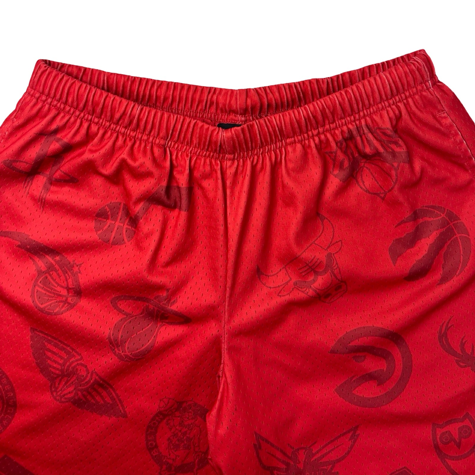 OVO X NBA Team Icons Mesh Shorts Red