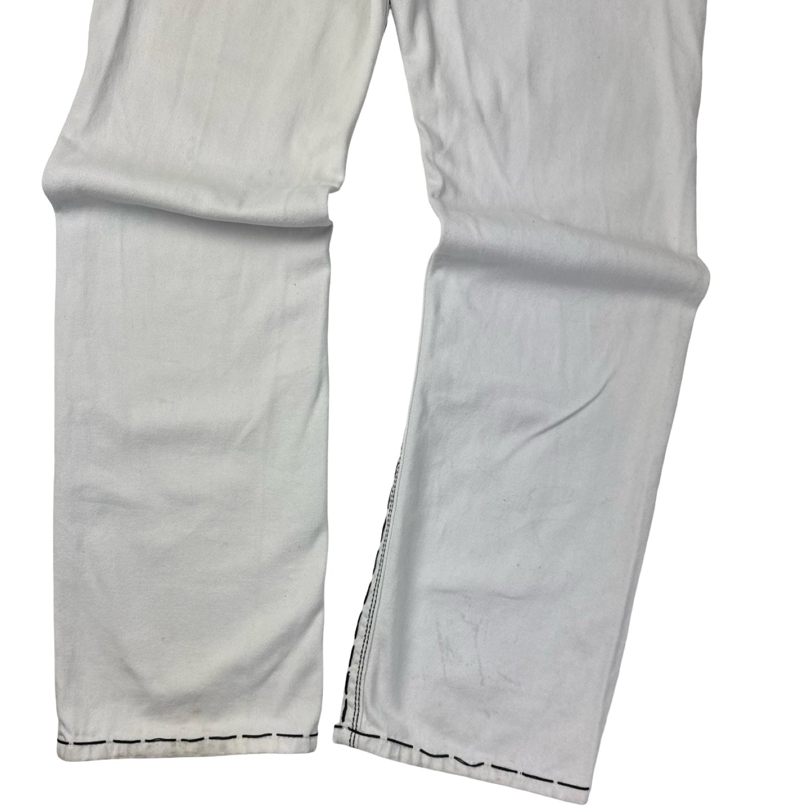 Vintage Y2K Reve Jeans. Contrast Gothic Denim Bottoms White