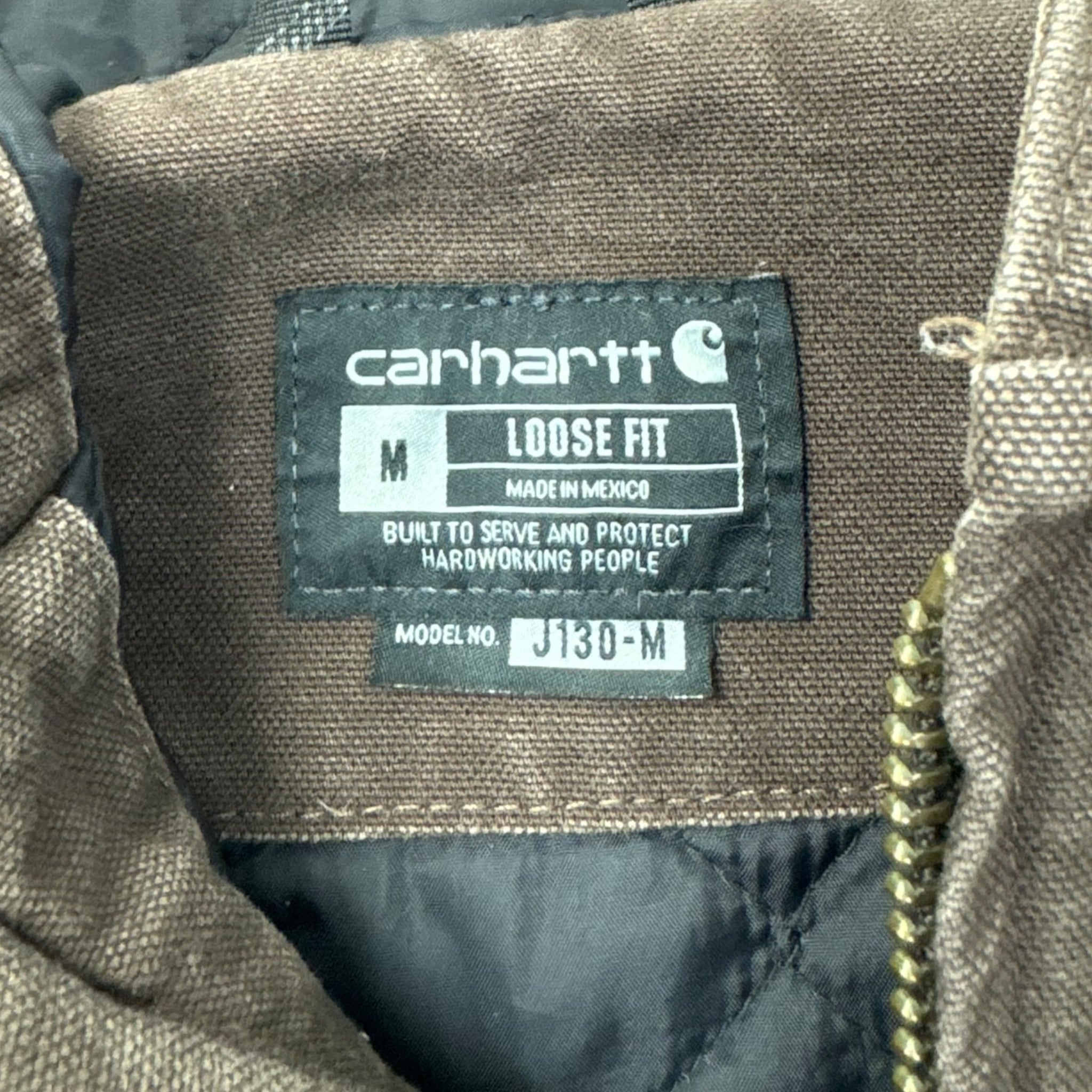 Vintage Carhartt Hooded Active Jacket Dark Brown