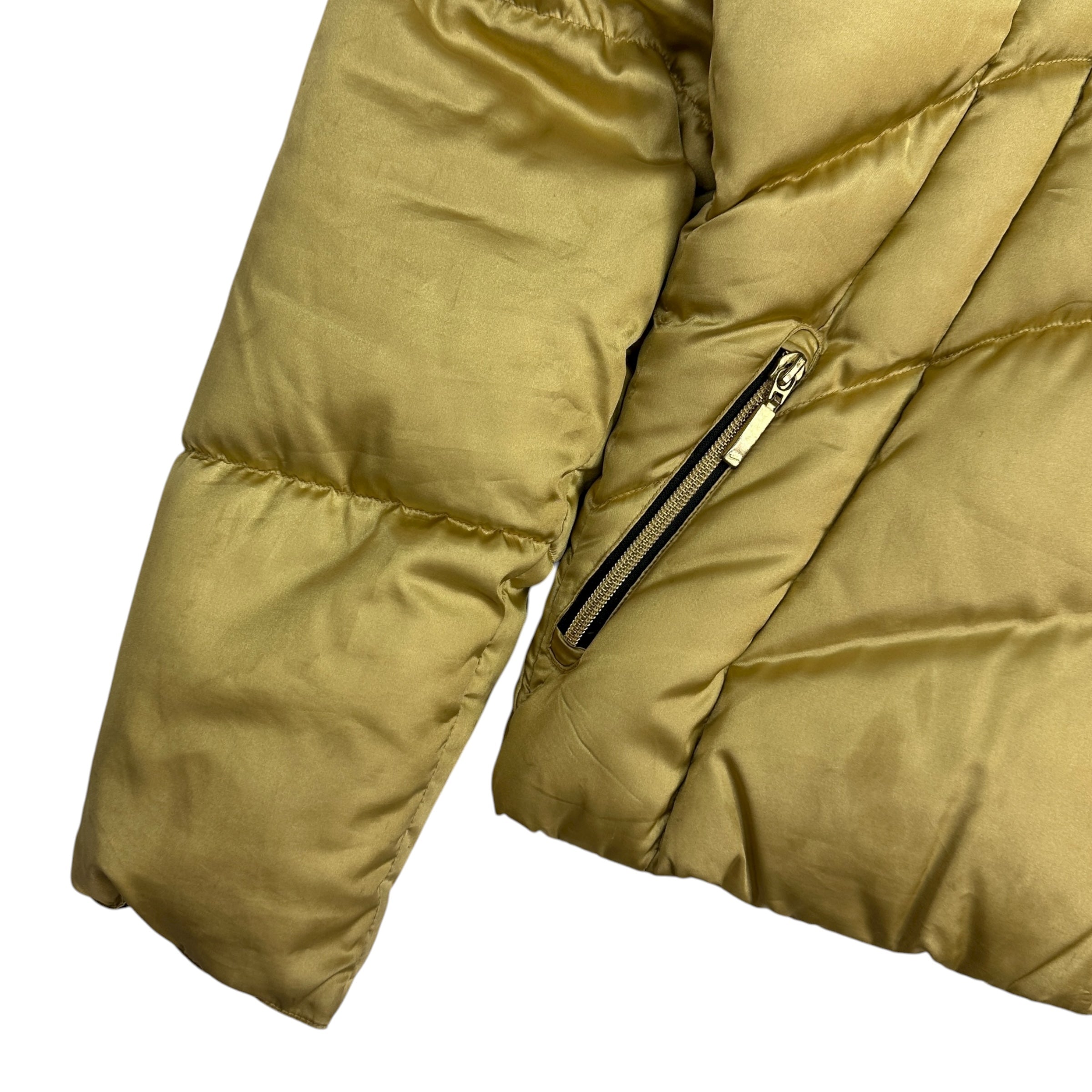 Vintage Nike Women’s Metallic Gold Puffer Jacket