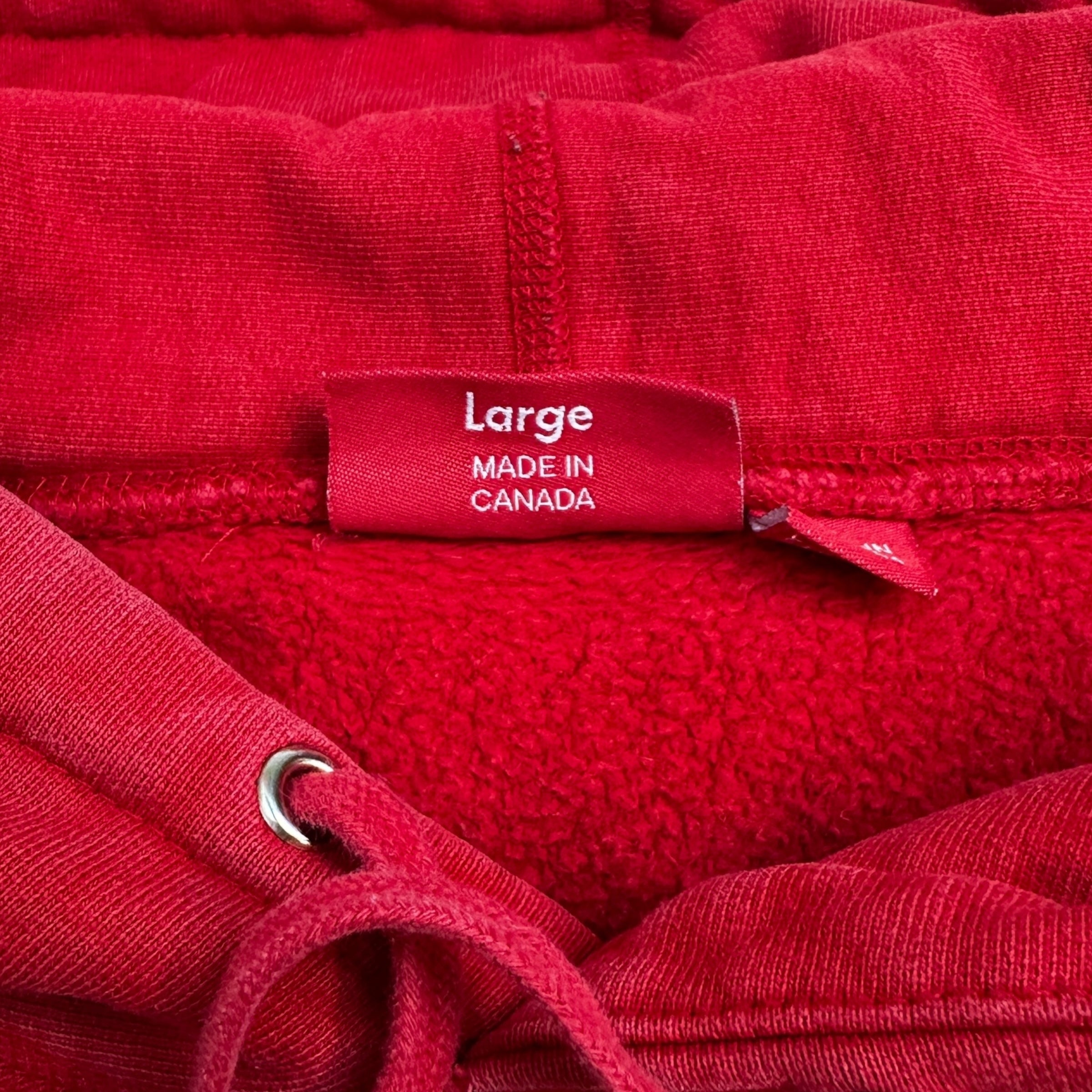 Supreme Metallic Arc Hoodie Red