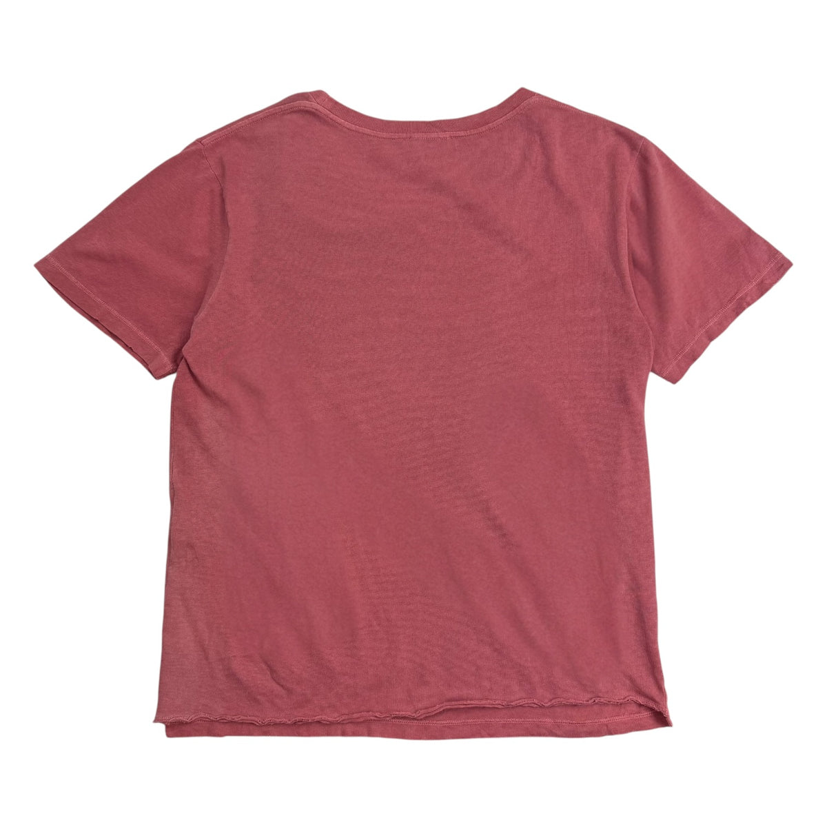 Saint Laurent Pink Rose Tee Washed Red