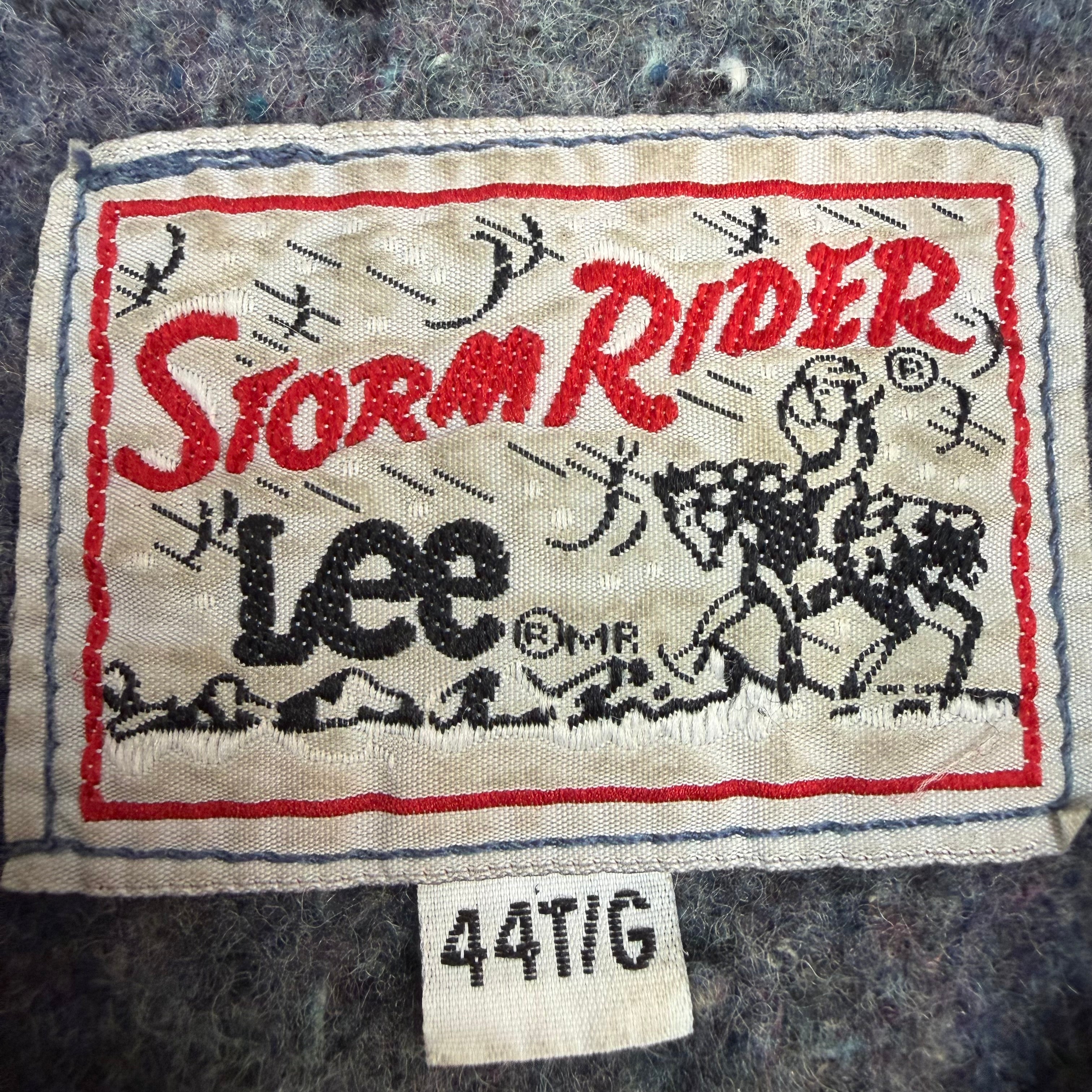 Vintage Lee Storm Rider Denim Trucker Jacket Blue
