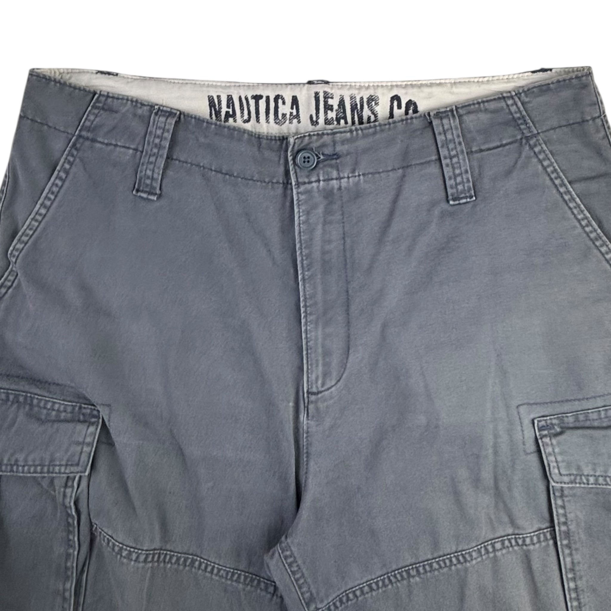 Vintage Nautica Jeans Cargo Shorts Dark Grey