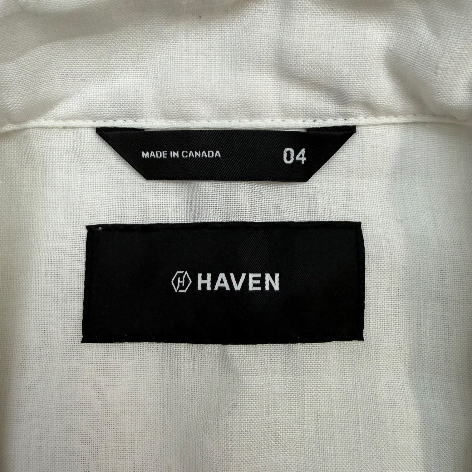 Haven Camp Collar Button Up Shirt White