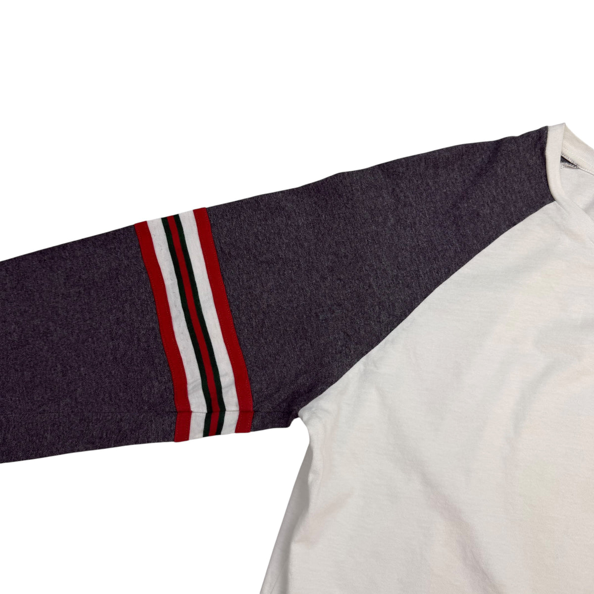 Gucci Raglan Stripe Sleeve Longsleeve White/Grey