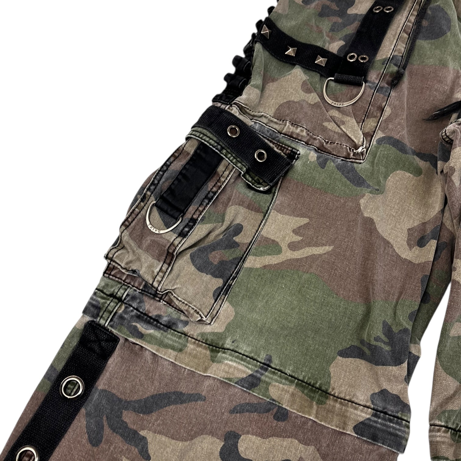 Vintage Y2K Tripp NYC Goth Rave Camo Baggy Pant