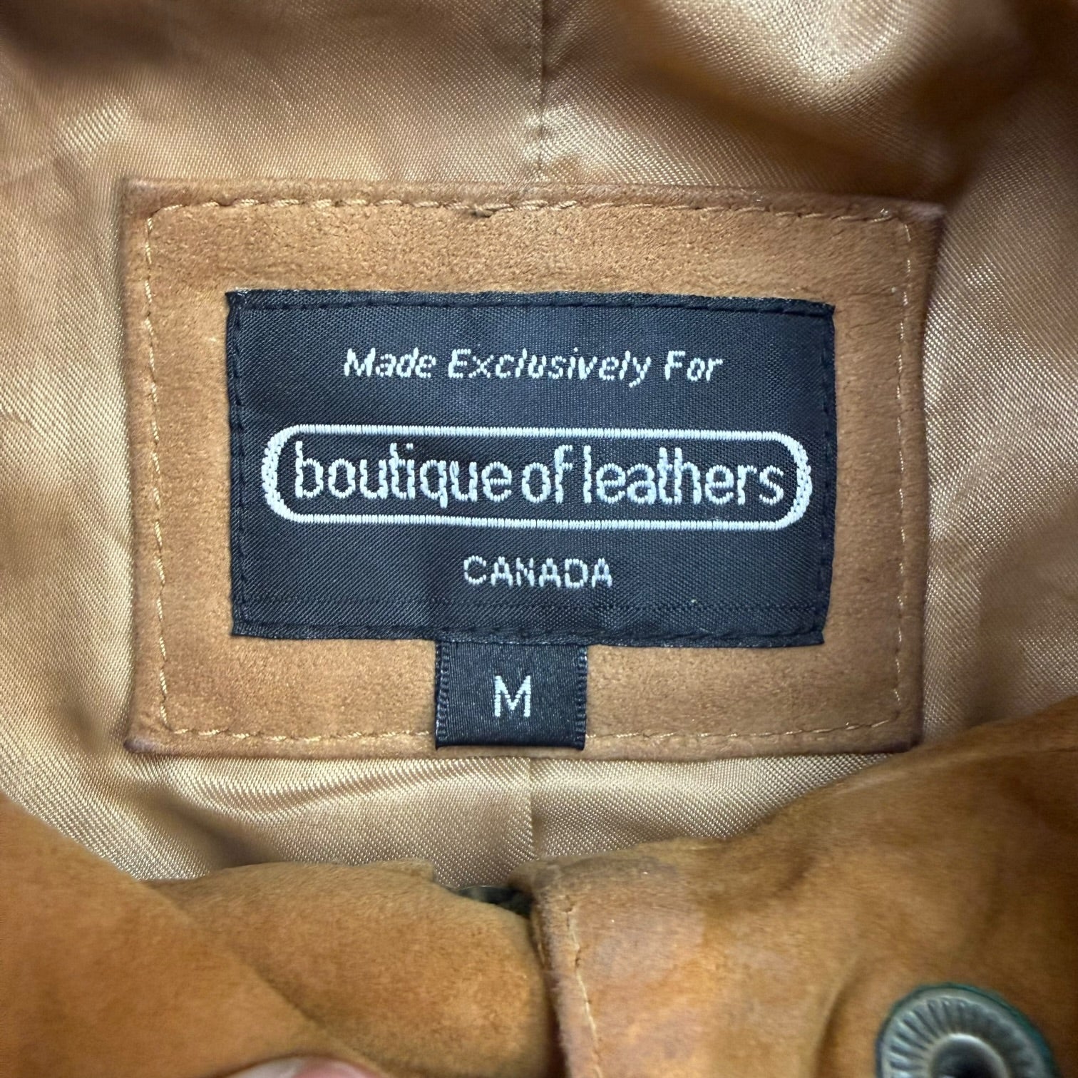 (W) Vintage Boutique Of Leathers Suede Jacket Brown