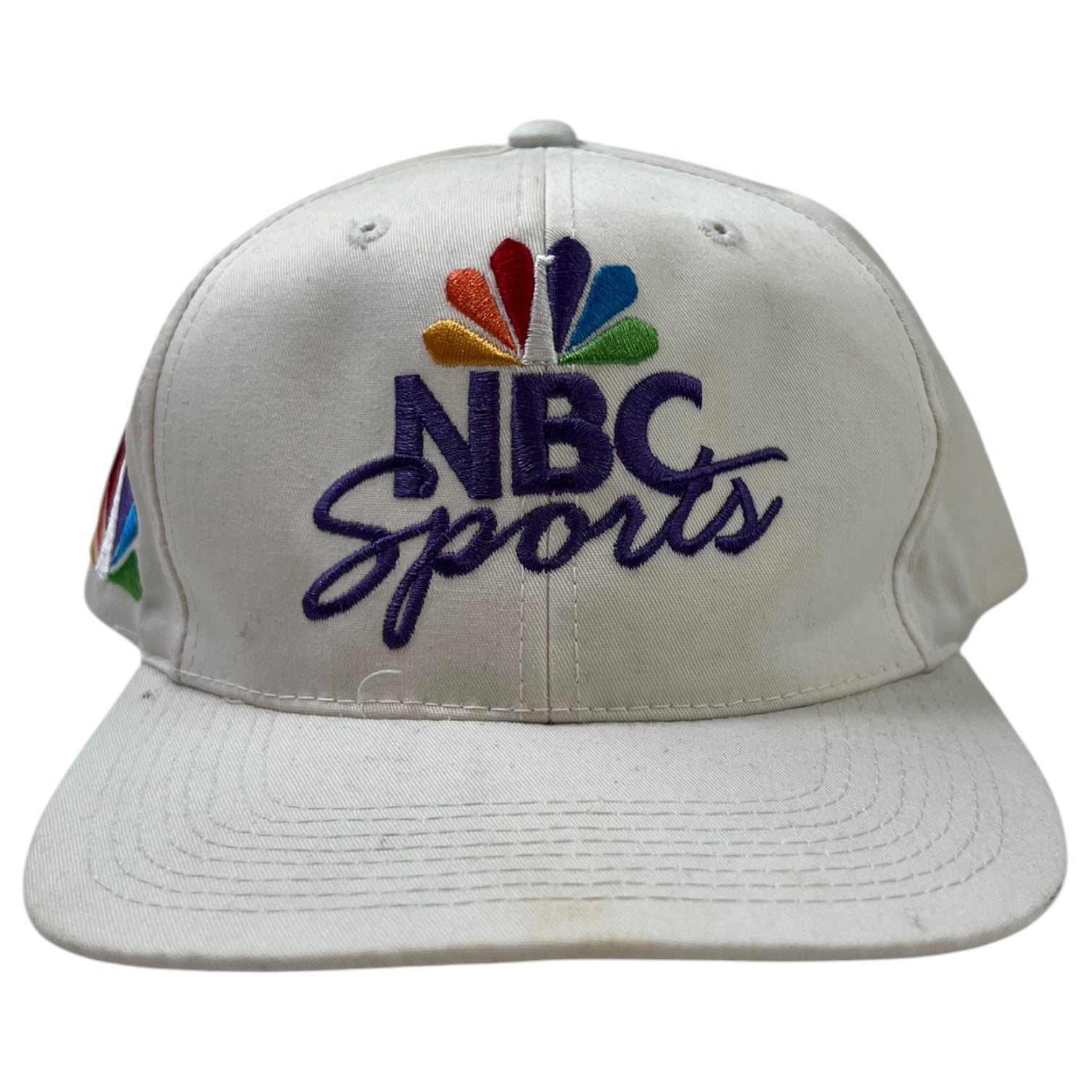 Vintage 90’s NBC Snapback Hat White