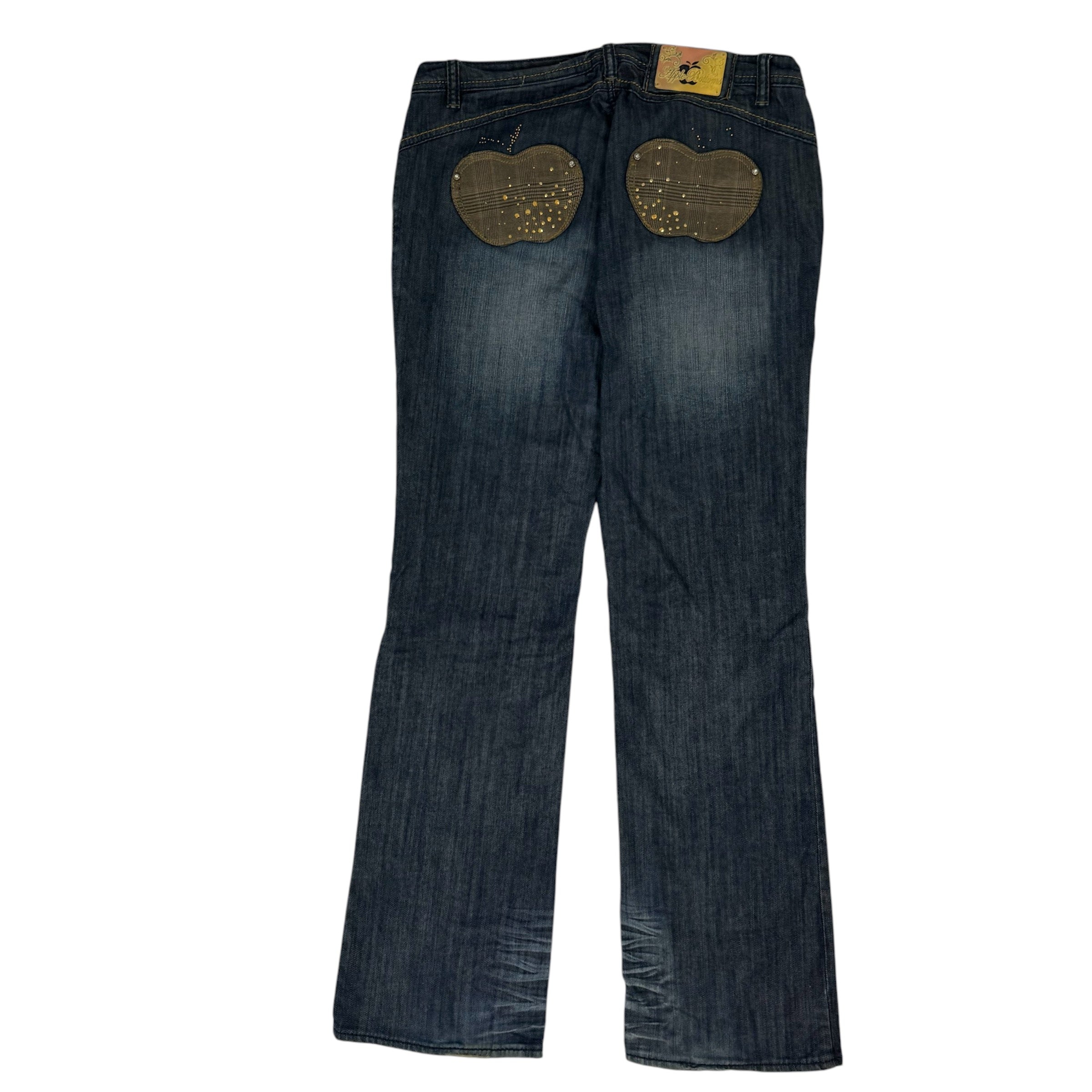 Vintage Y2K Blue Washed Apple Bottom Jeans