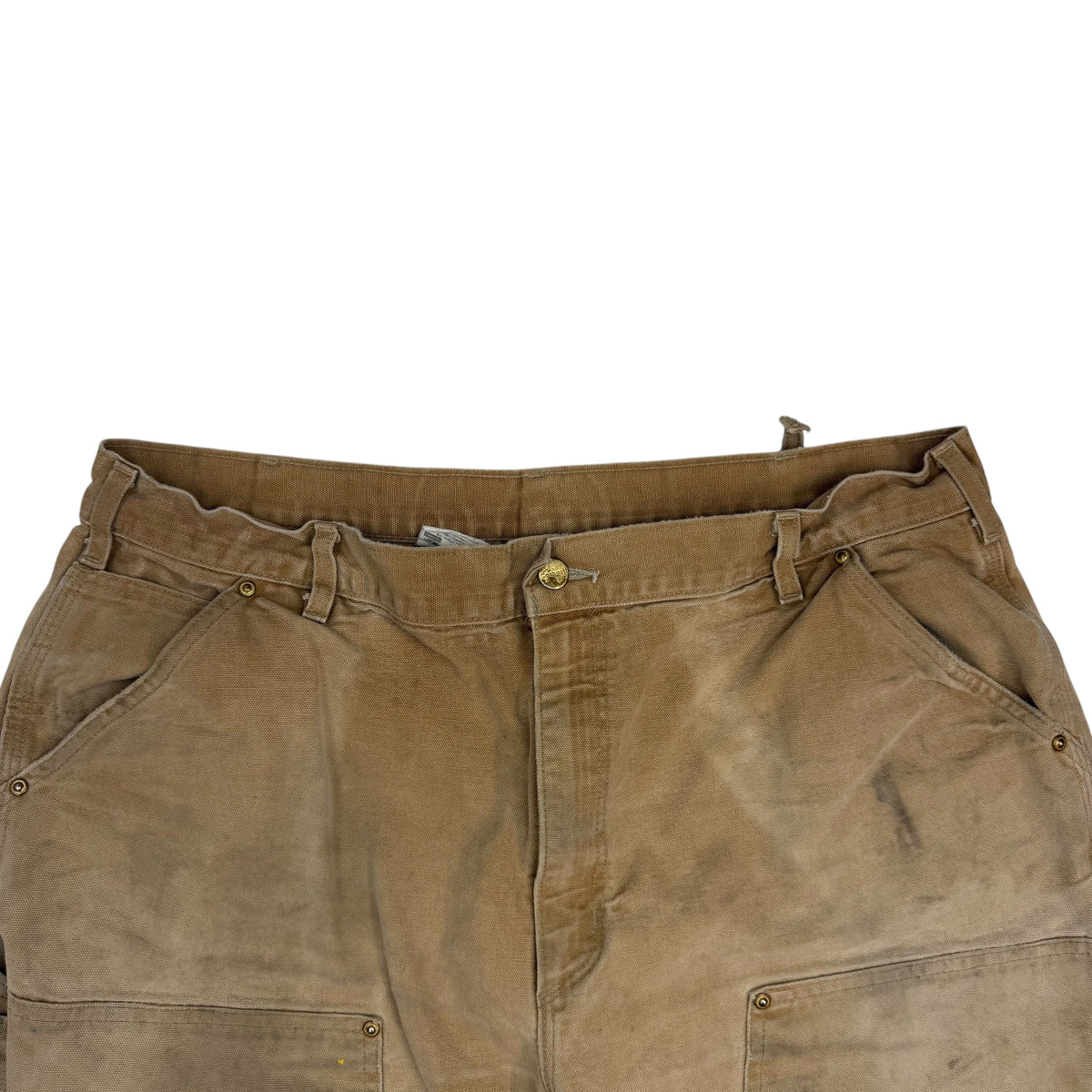 Vintage Carhartt Dungaree Distressed Pants Tan