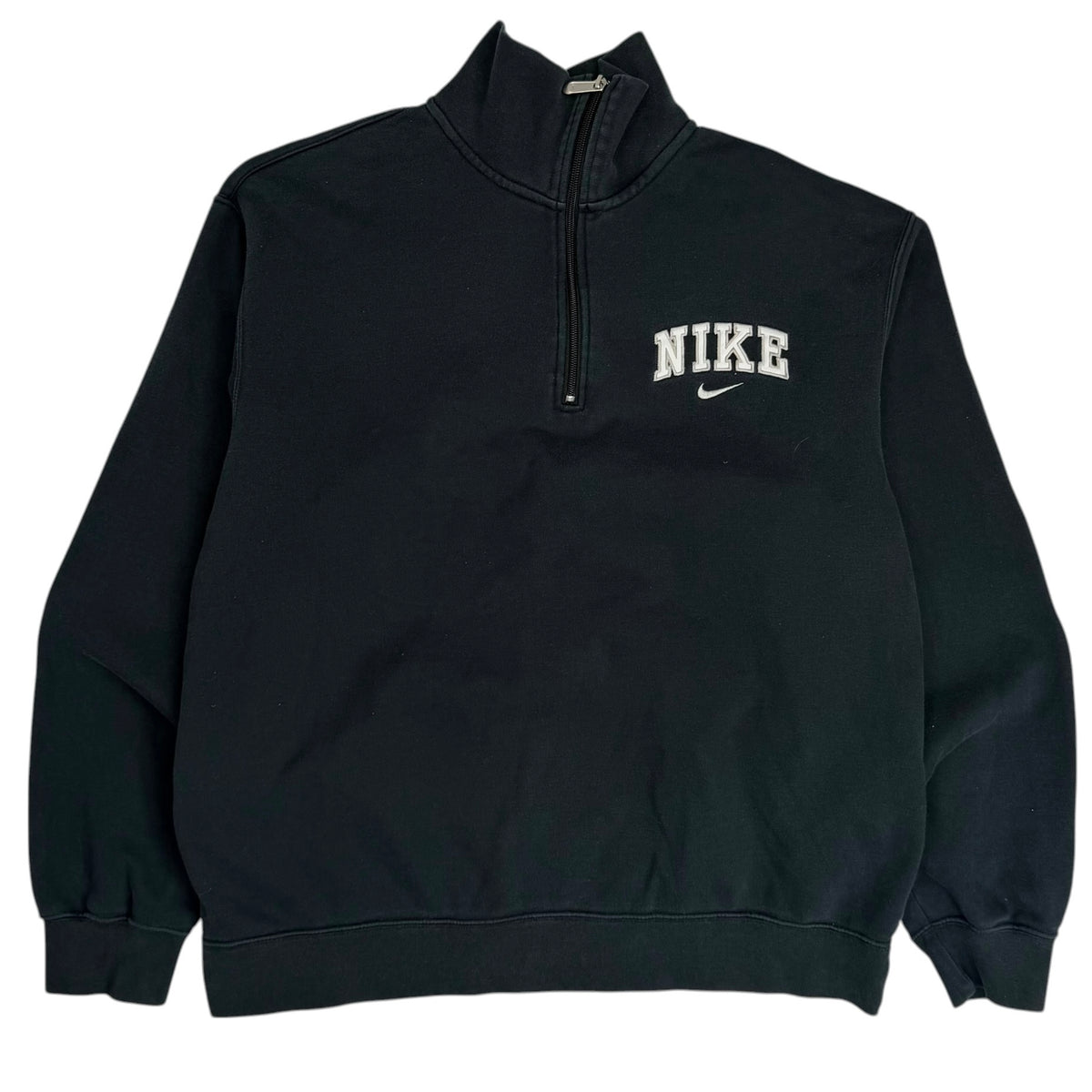 Vintage Nike Spellout Quarter Zip Black