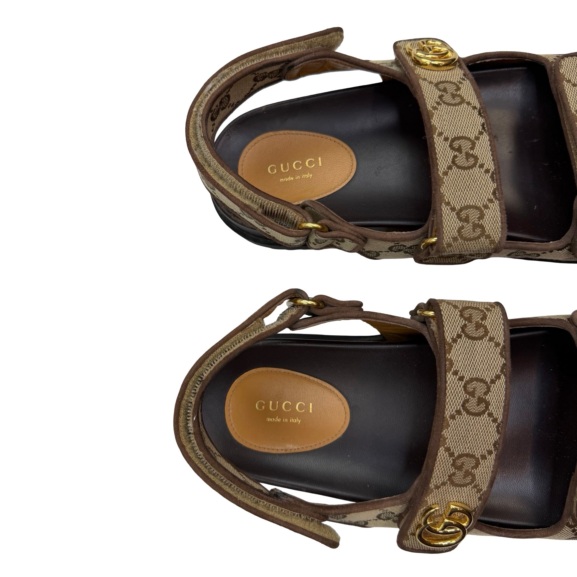 (W) Gucci Double G Sandal Beige (Used)