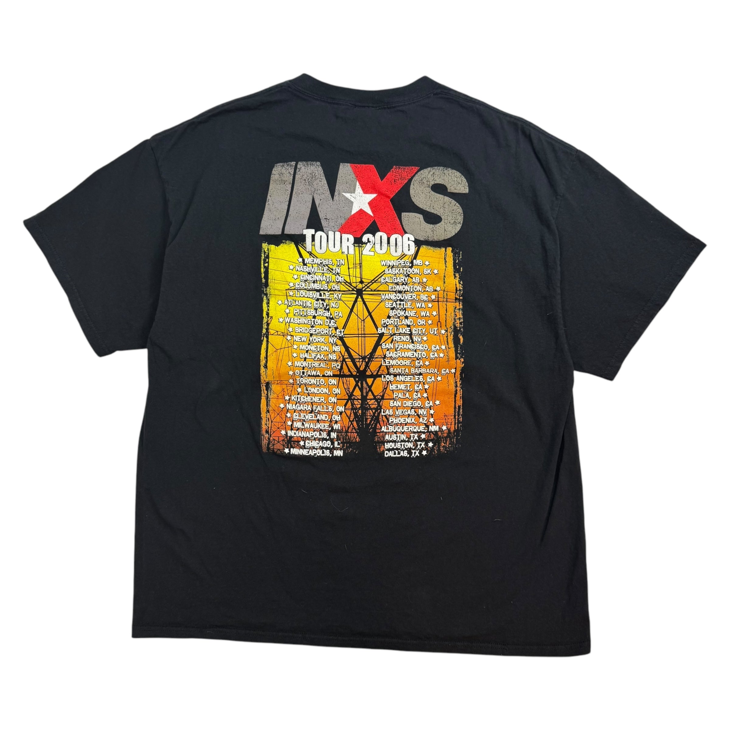 2006 INXS Tour Tee Black