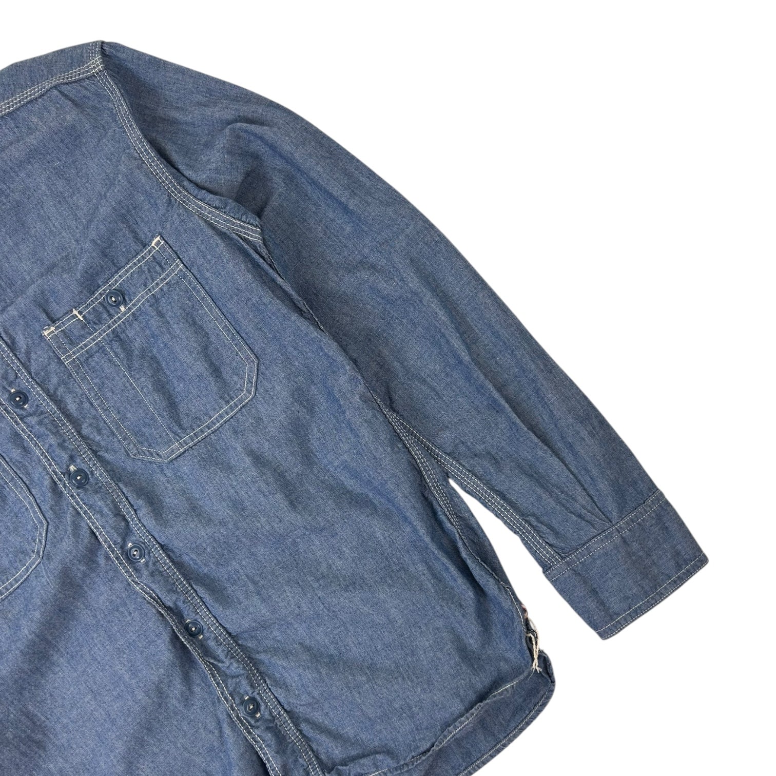 Momotaro Jeans MS044 Long Sleeve Button Up Chambray