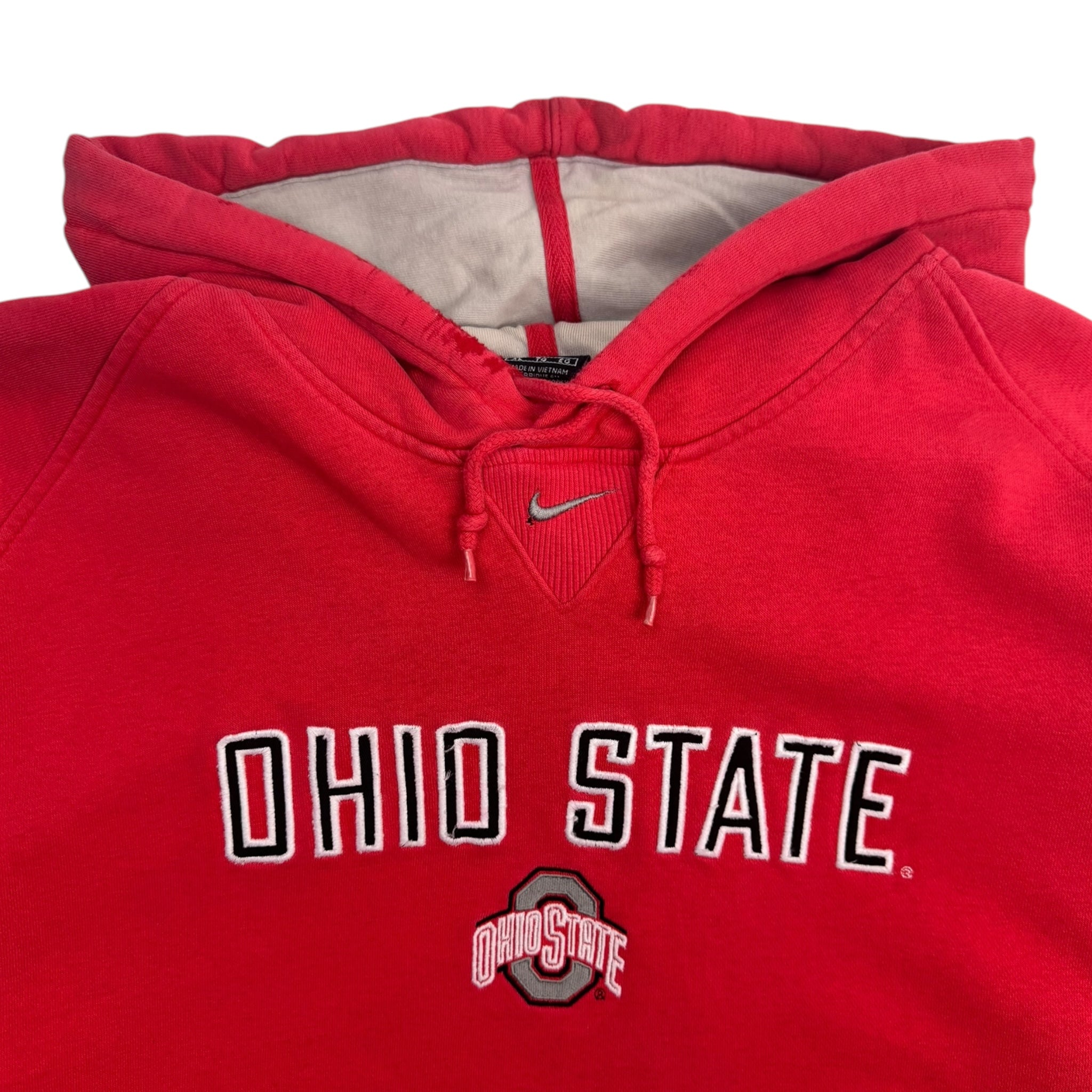 Vintage Nike Ohio State Center Logo Pullover Hoodie