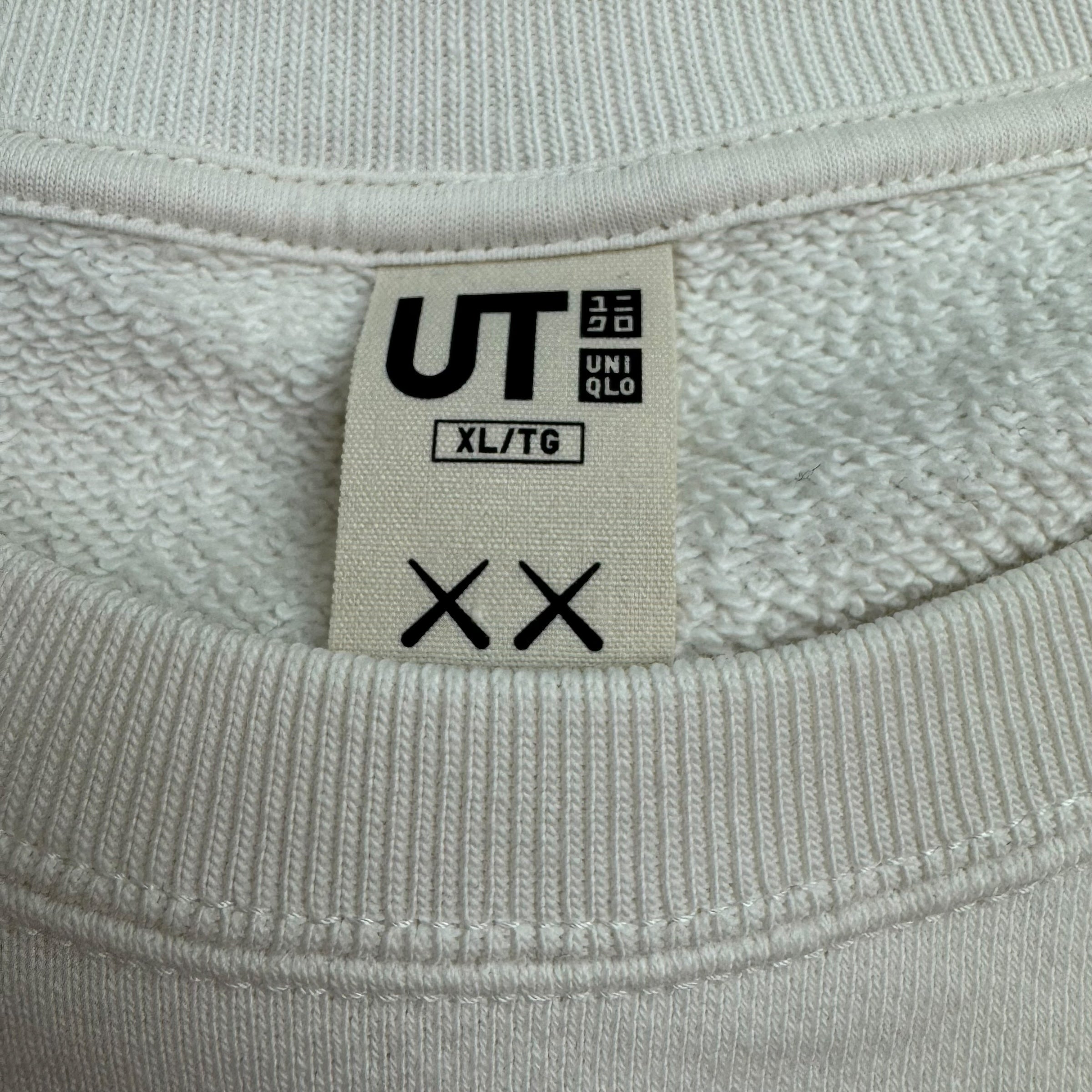 Kaws x Uniqlo Crewneck White