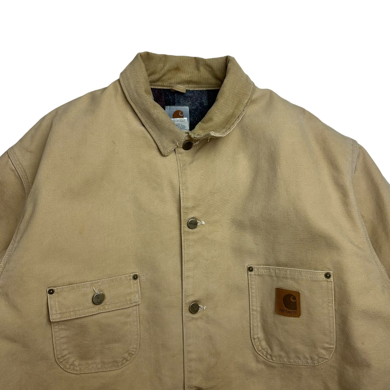 Vintage Carhartt Button Up Jacket Tan