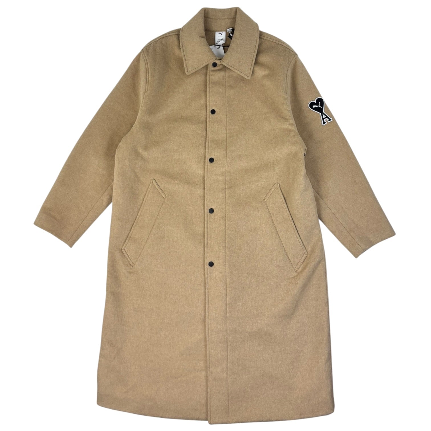Ami Paris x Puma Overcoat Light Sand