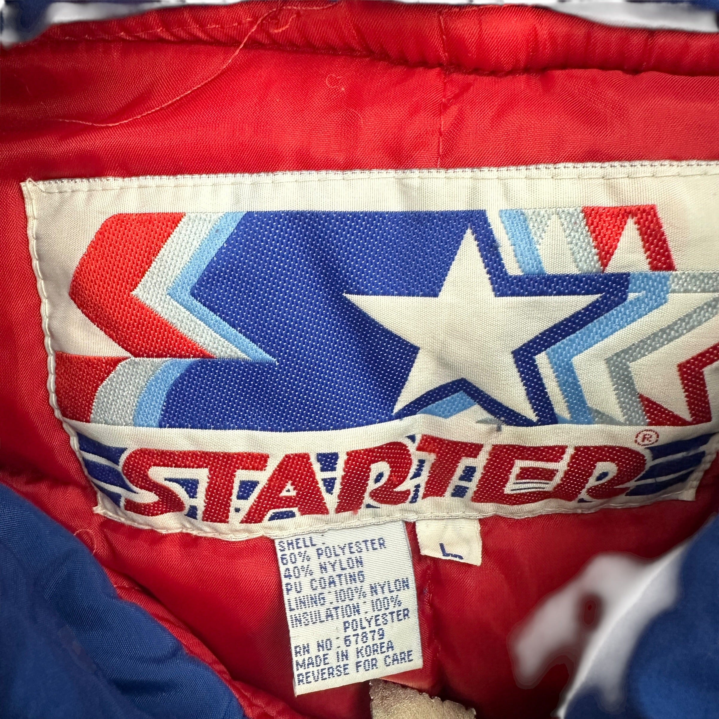 Vintage Starter New York Giants Insulated Jacket Blue