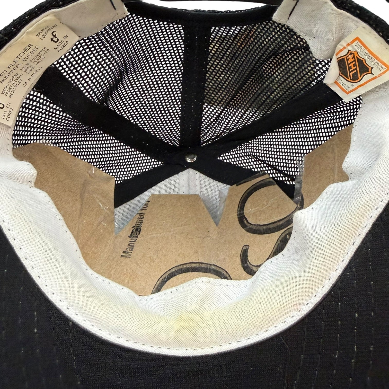 Vintage Philadelphia Flyers Mesh Trucker Hat Black