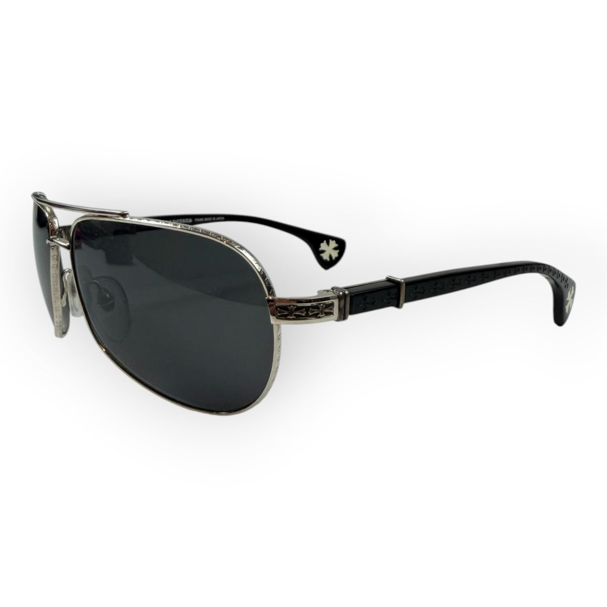 Chrome Hearts The Beast Avaitor Sun Glasses Silver/Black