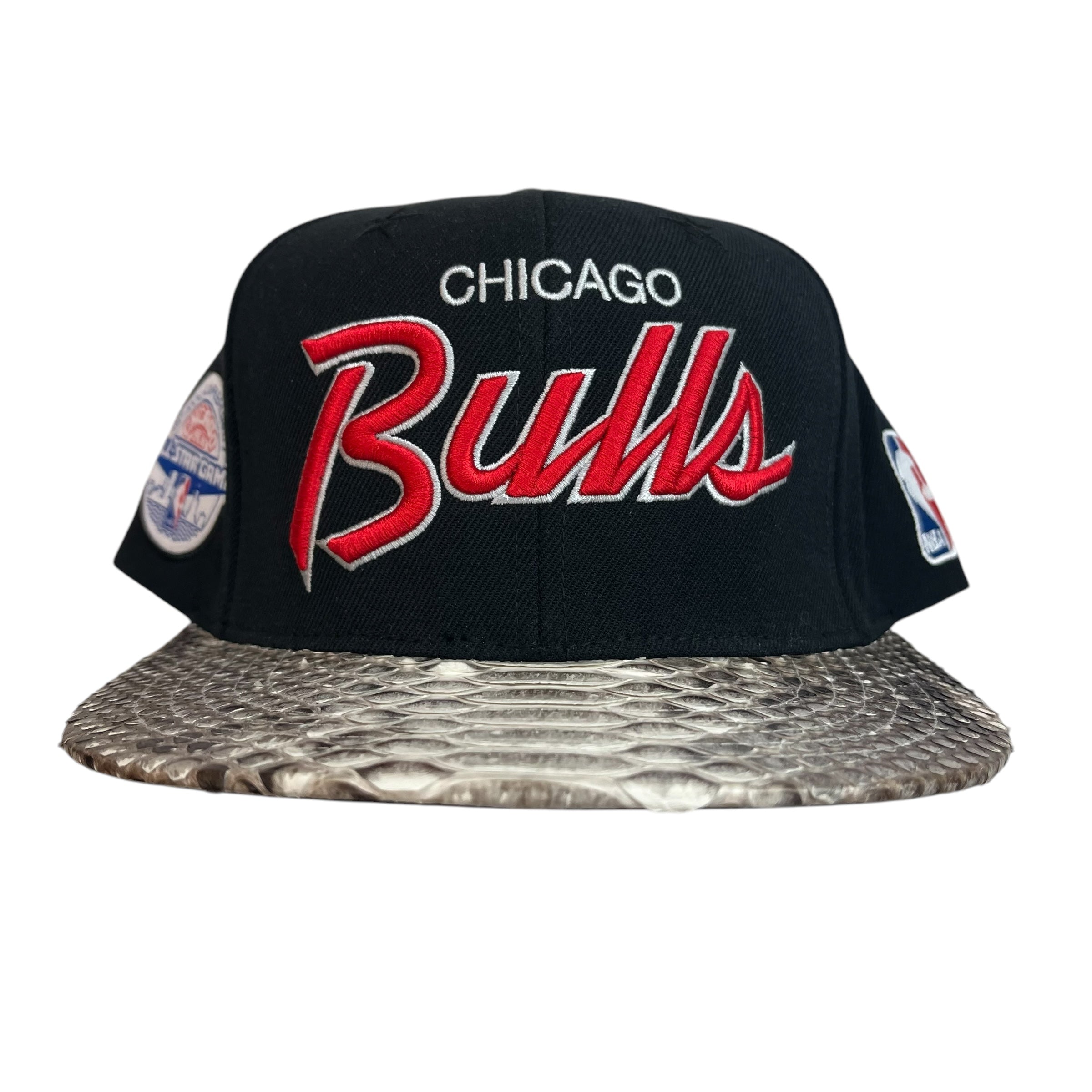 Mitchell and Ness x Just Don Chicago Bulls 1988 All Star Game Script Logo Hat Black/Python